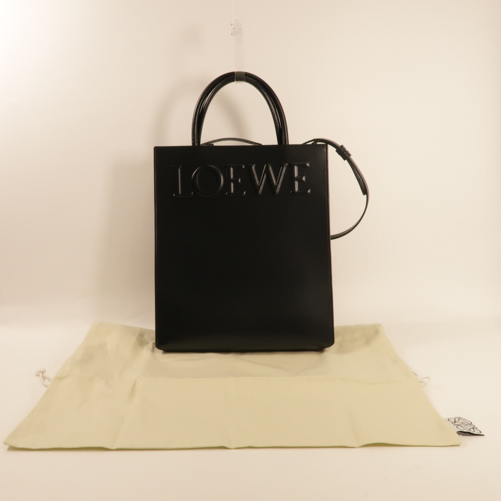 LOEWE 牛皮皮革2Way Bag手挽肩背兩用袋