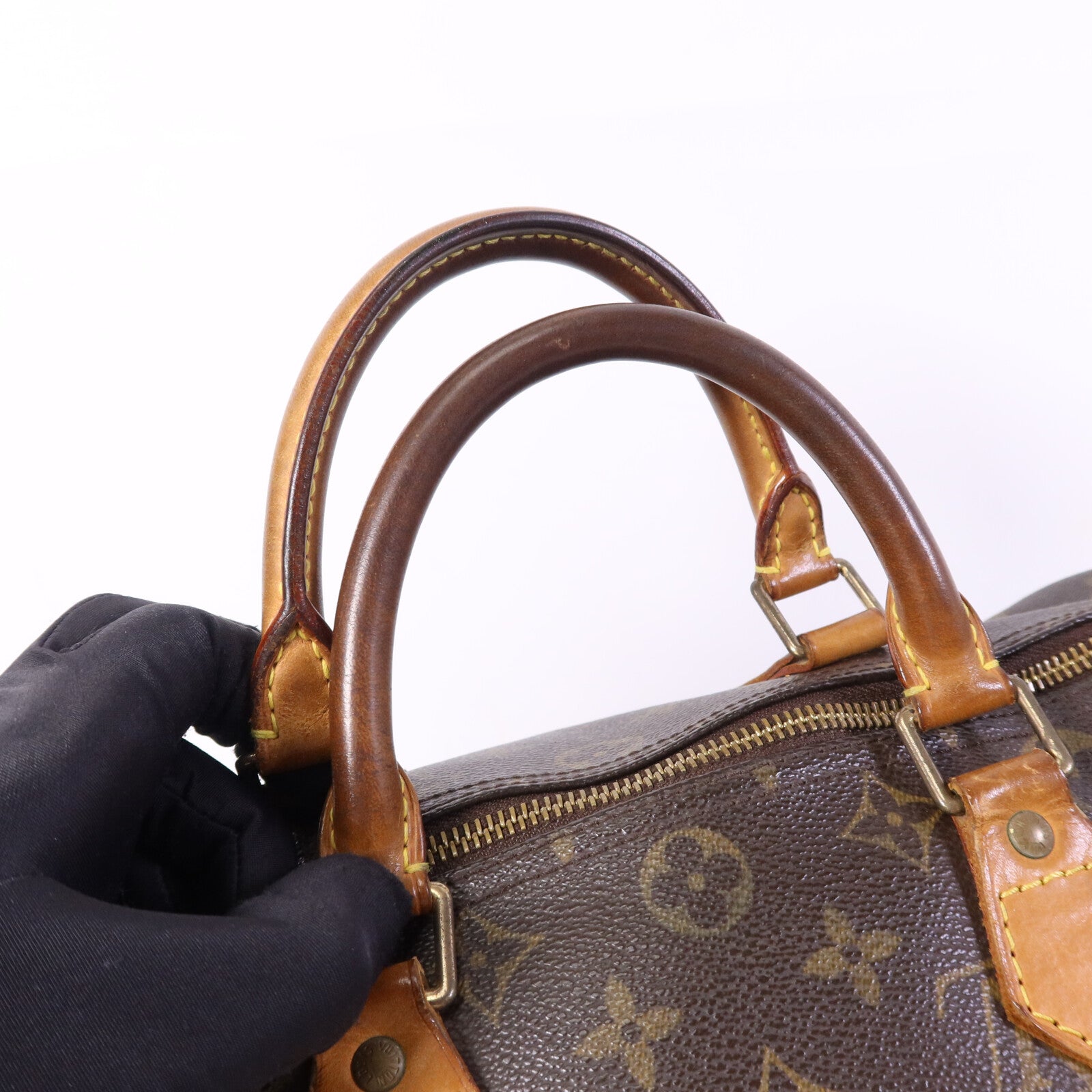 LOUIS VUITTON Monogram Speedy 30金扣手挽袋