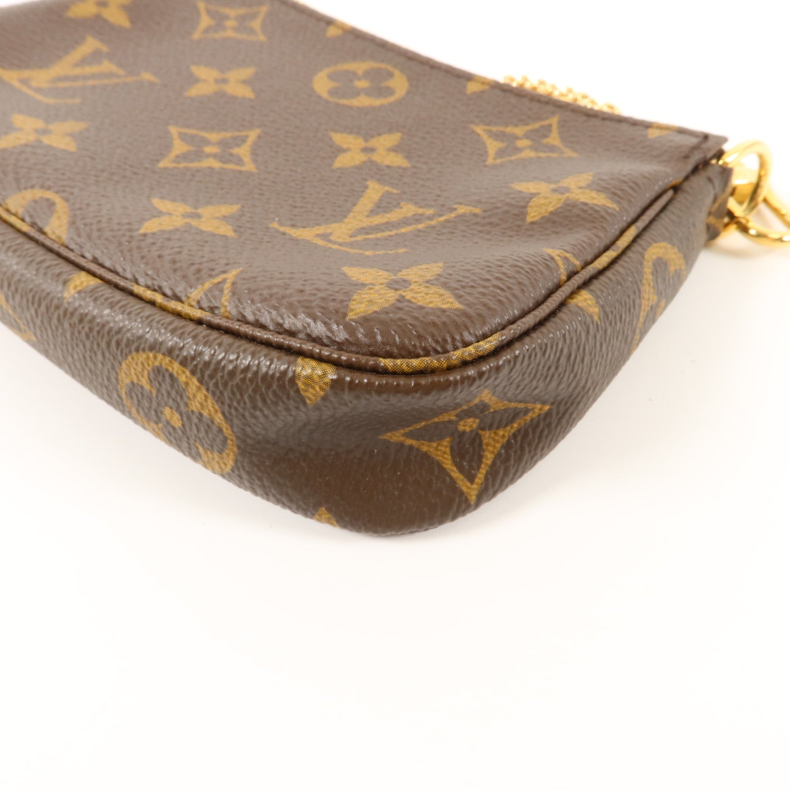 LOUIS VUITTON Monogram Mini Pochette Accessoires金扣手挽袋