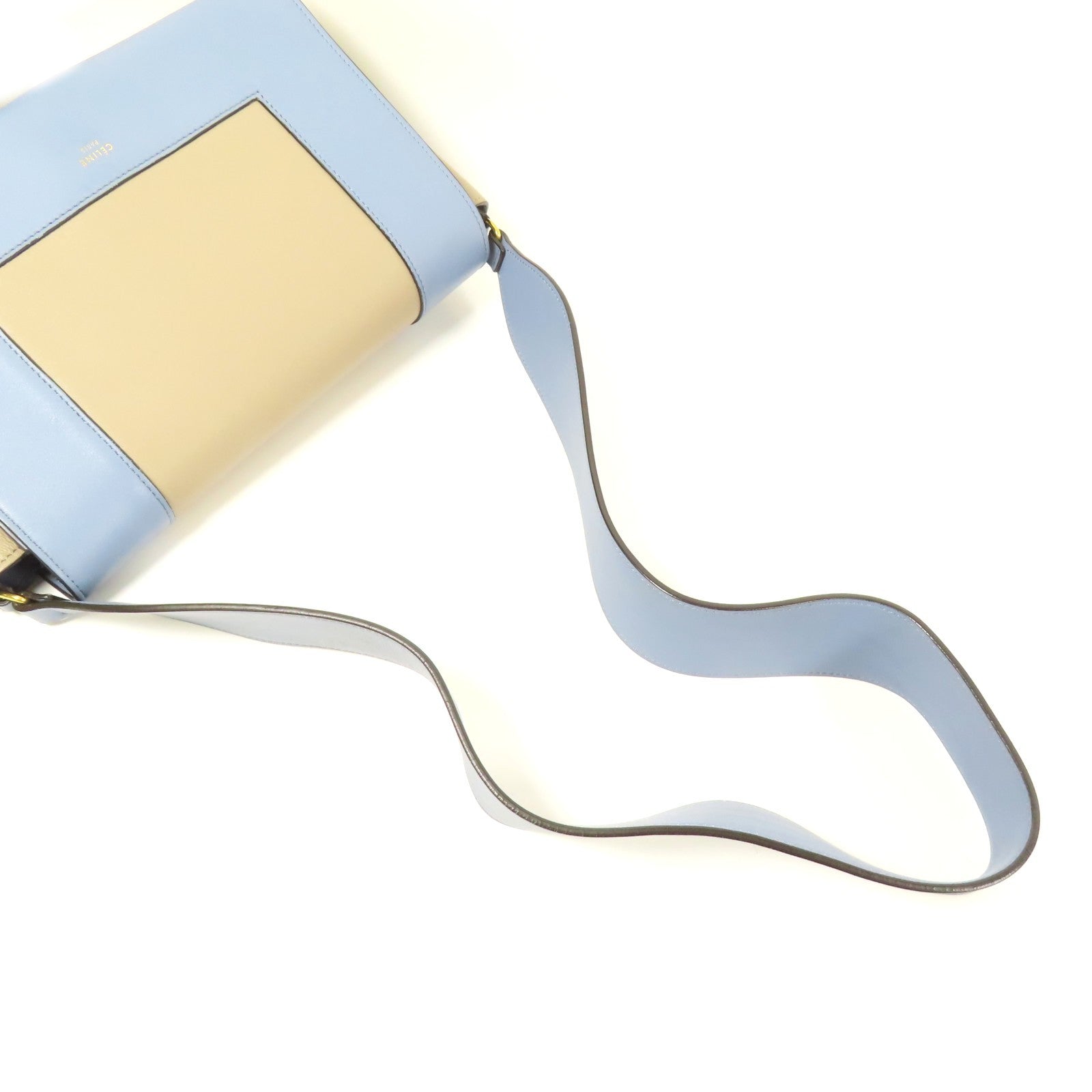 CELINE 牛皮皮革Frame Bag金扣肩背袋