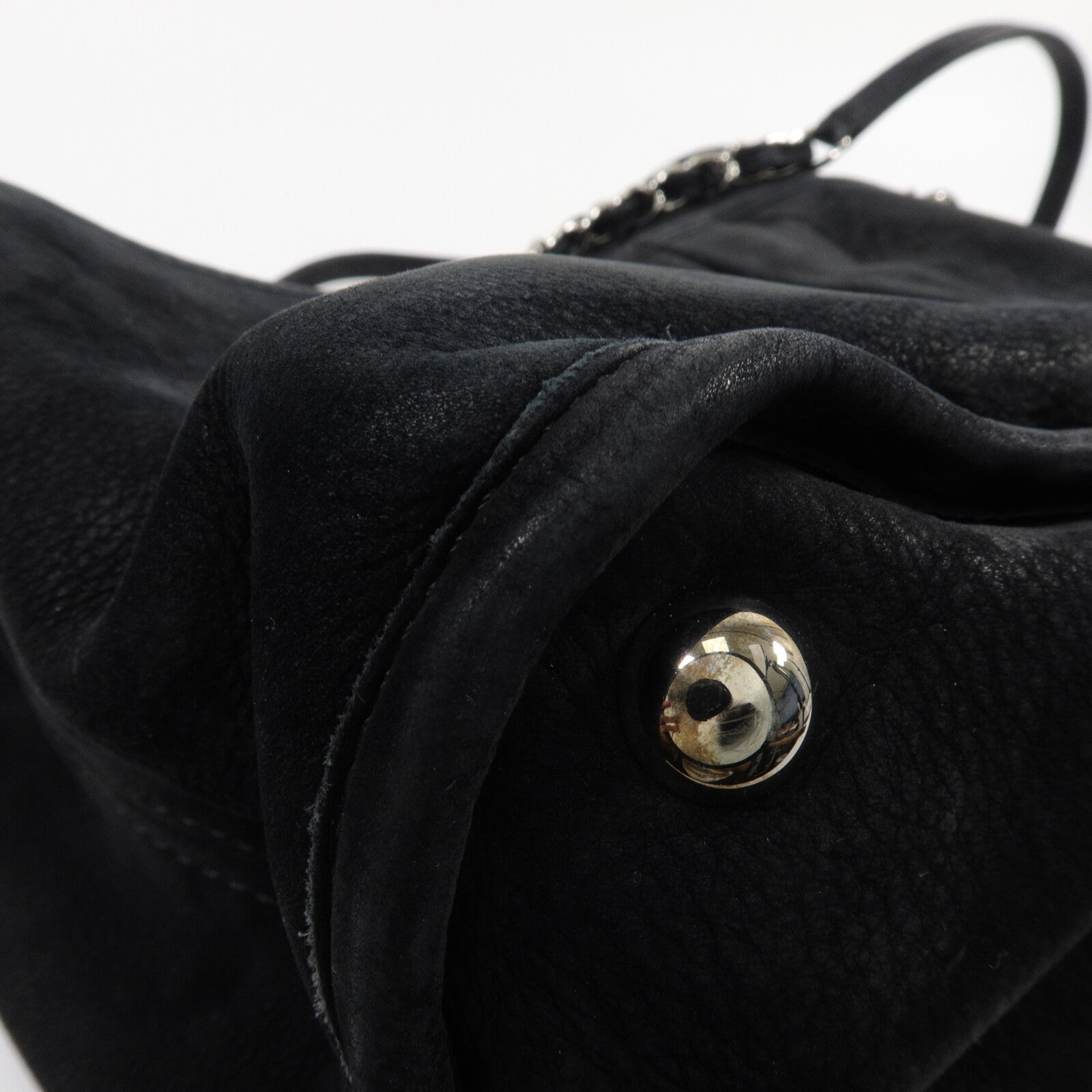 CHANEL 麂皮皮革Chain Shoulder鏈帶肩背袋