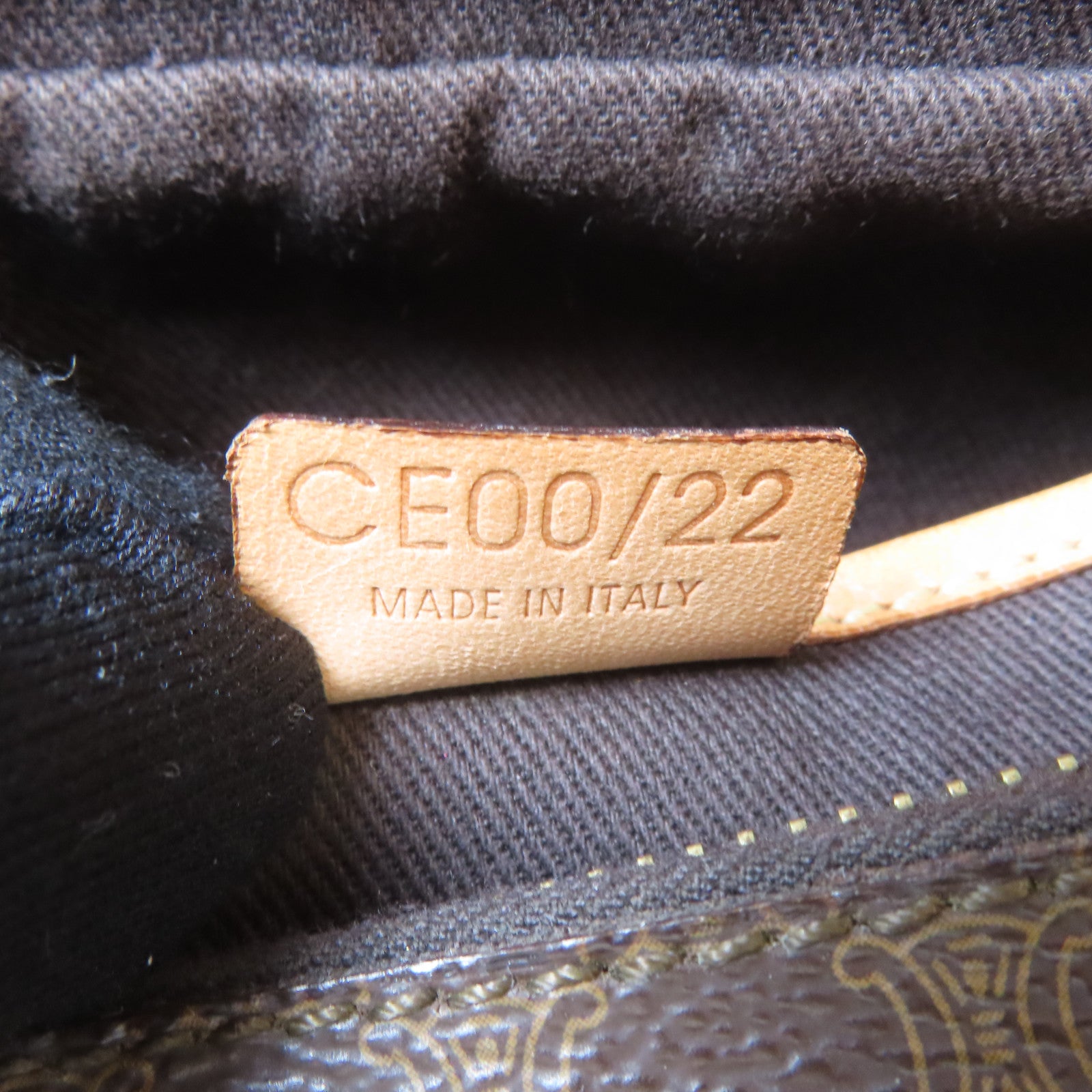 CELINE 塗層帆布Hand Bag金扣手挽袋棕色