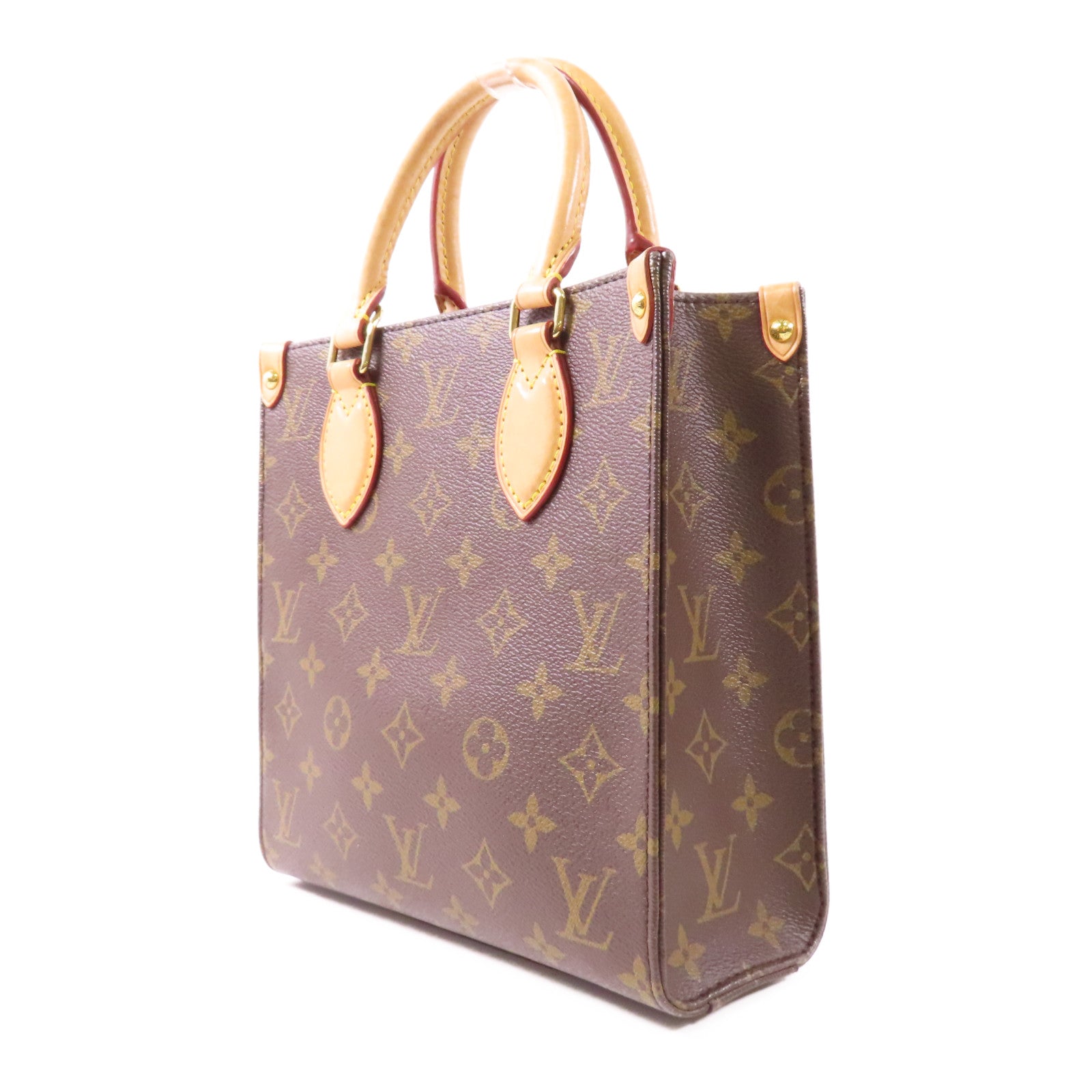 LOUIS VUITTON LV GHW Sac Plat BB 2 Way Shoulder Handbag M45847 Monogram Brown
