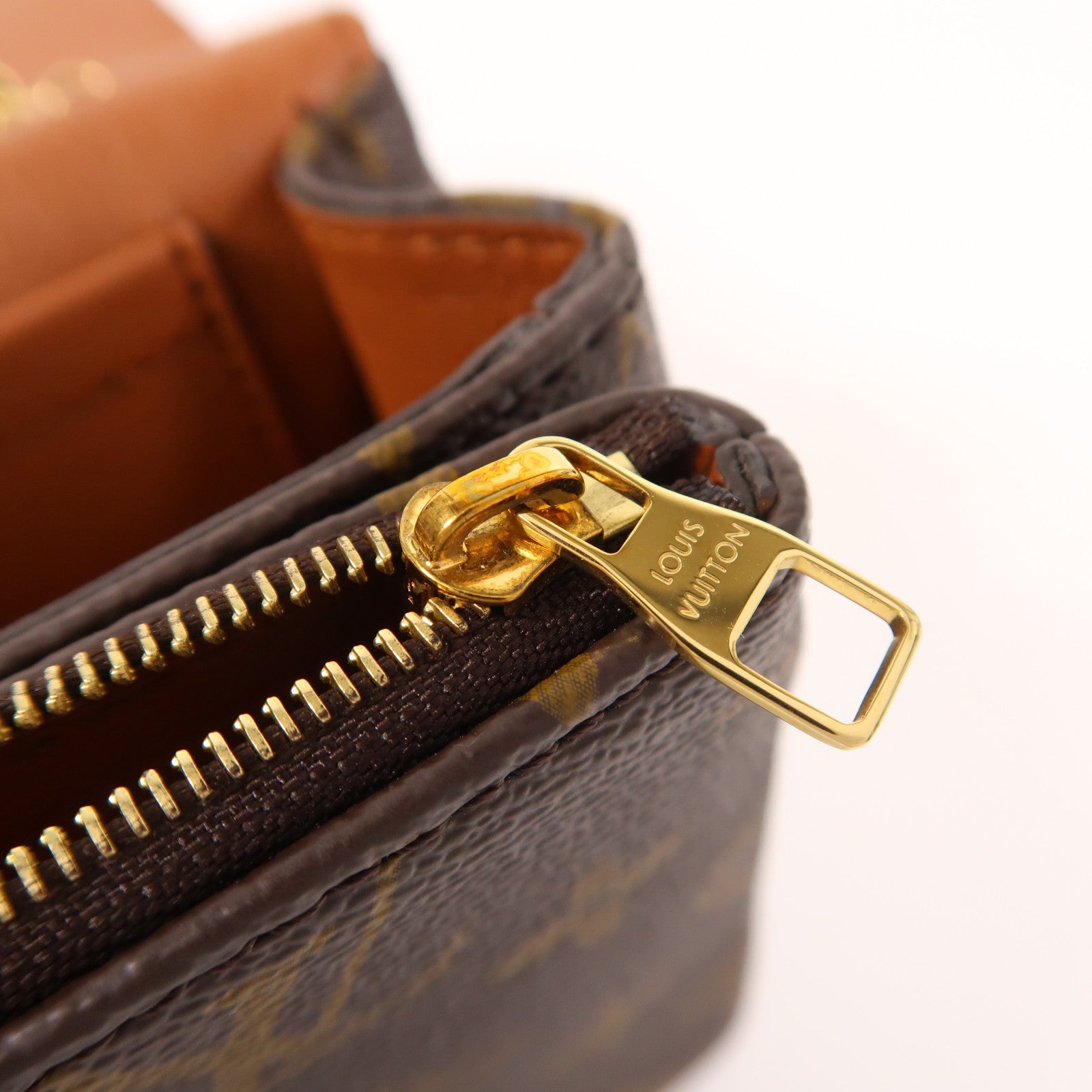 LOUIS VUITTON Monogram Marceau金扣鏈帶肩背袋棕色