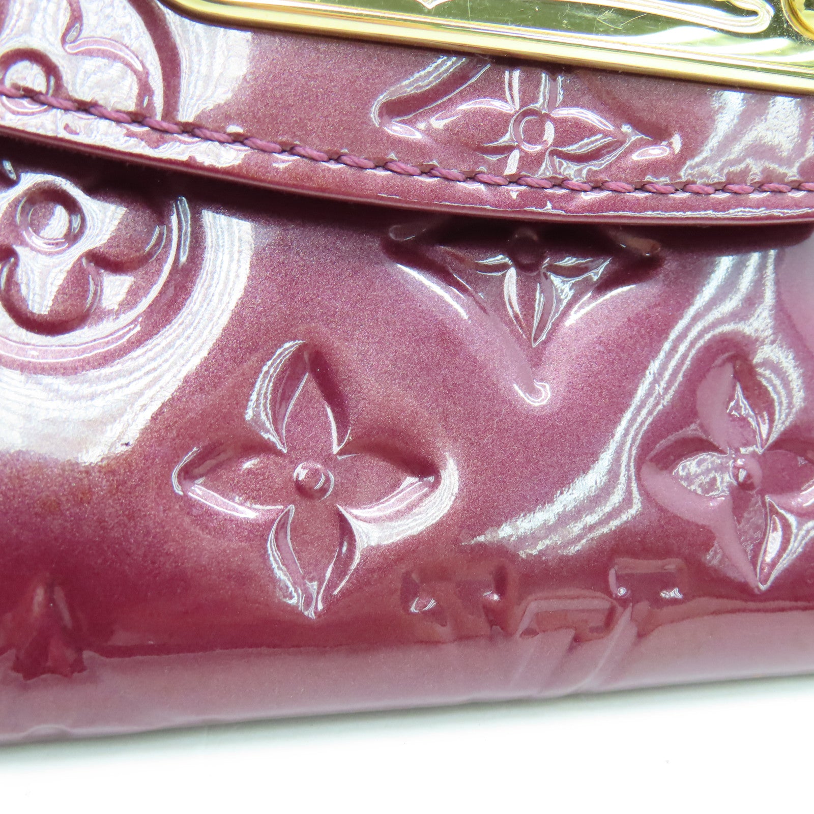 LOUIS VUITTON Vernis Sunset Boulevard 2 Way Bag金扣手挽肩背兩用袋紅色