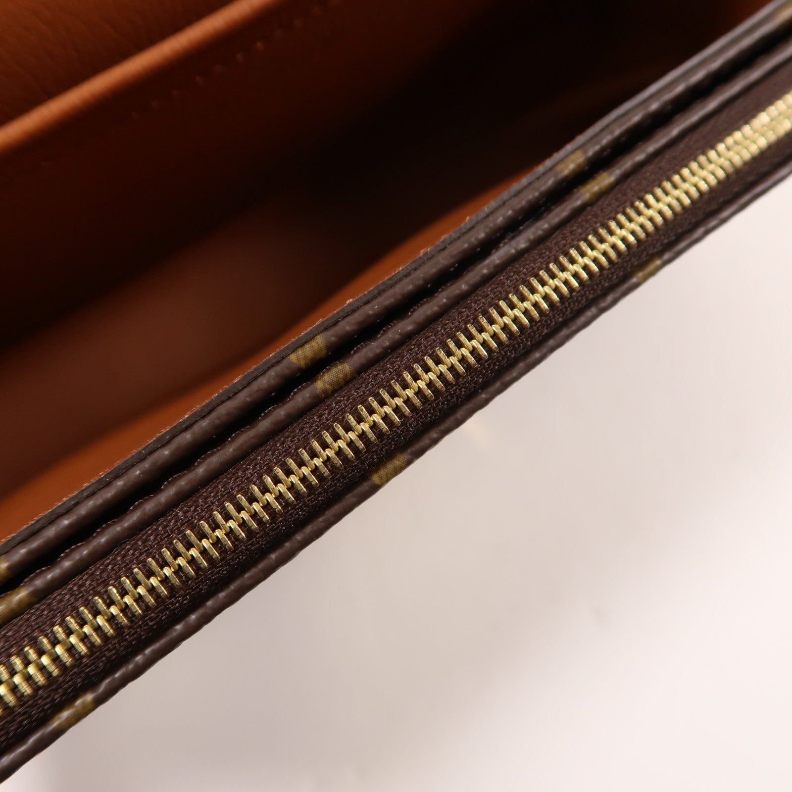 LOUIS VUITTON Monogram Marceau金扣鏈帶肩背袋棕色