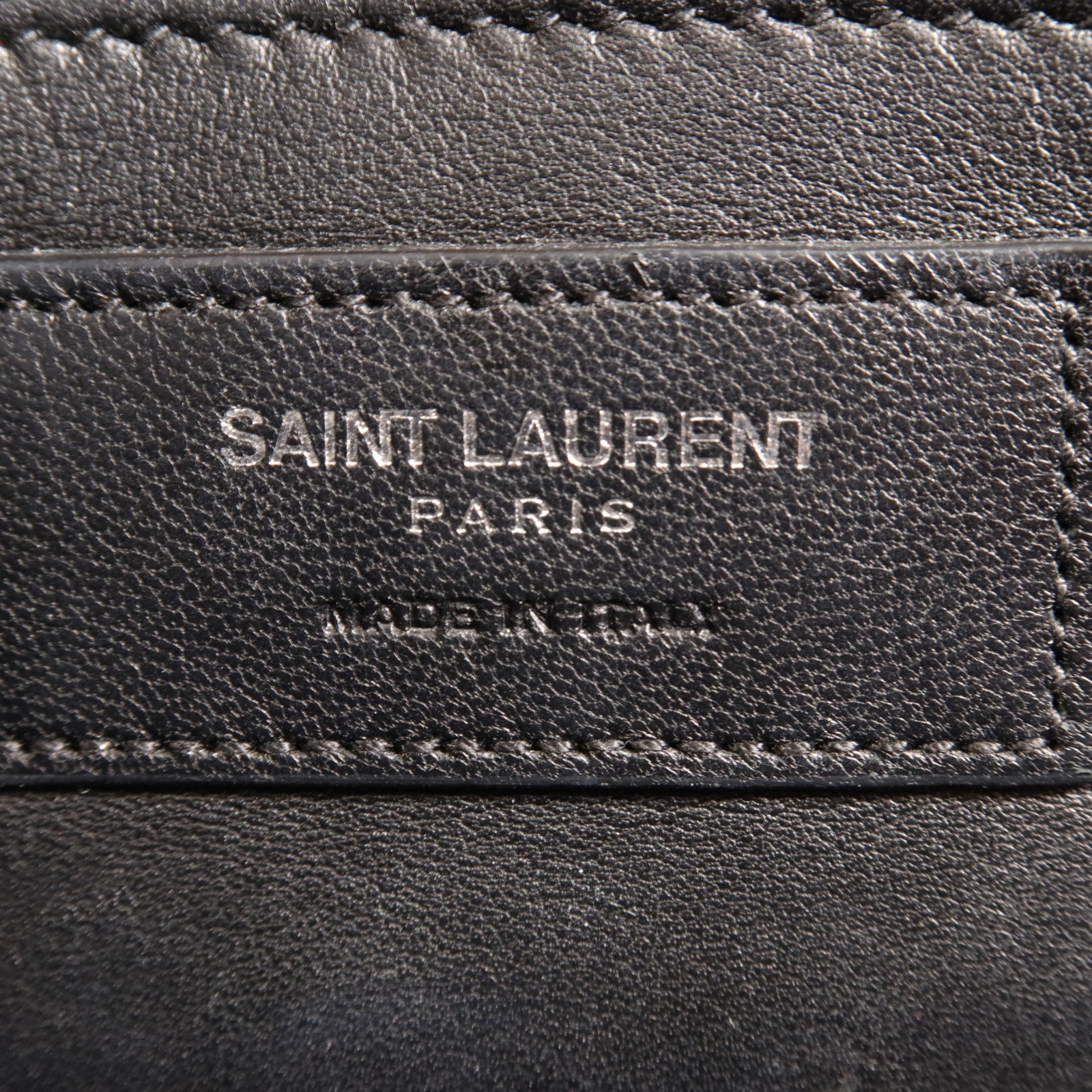 YVES SAINT LAURENT 牛皮皮革Kate Tassel銀扣鏈帶肩背袋