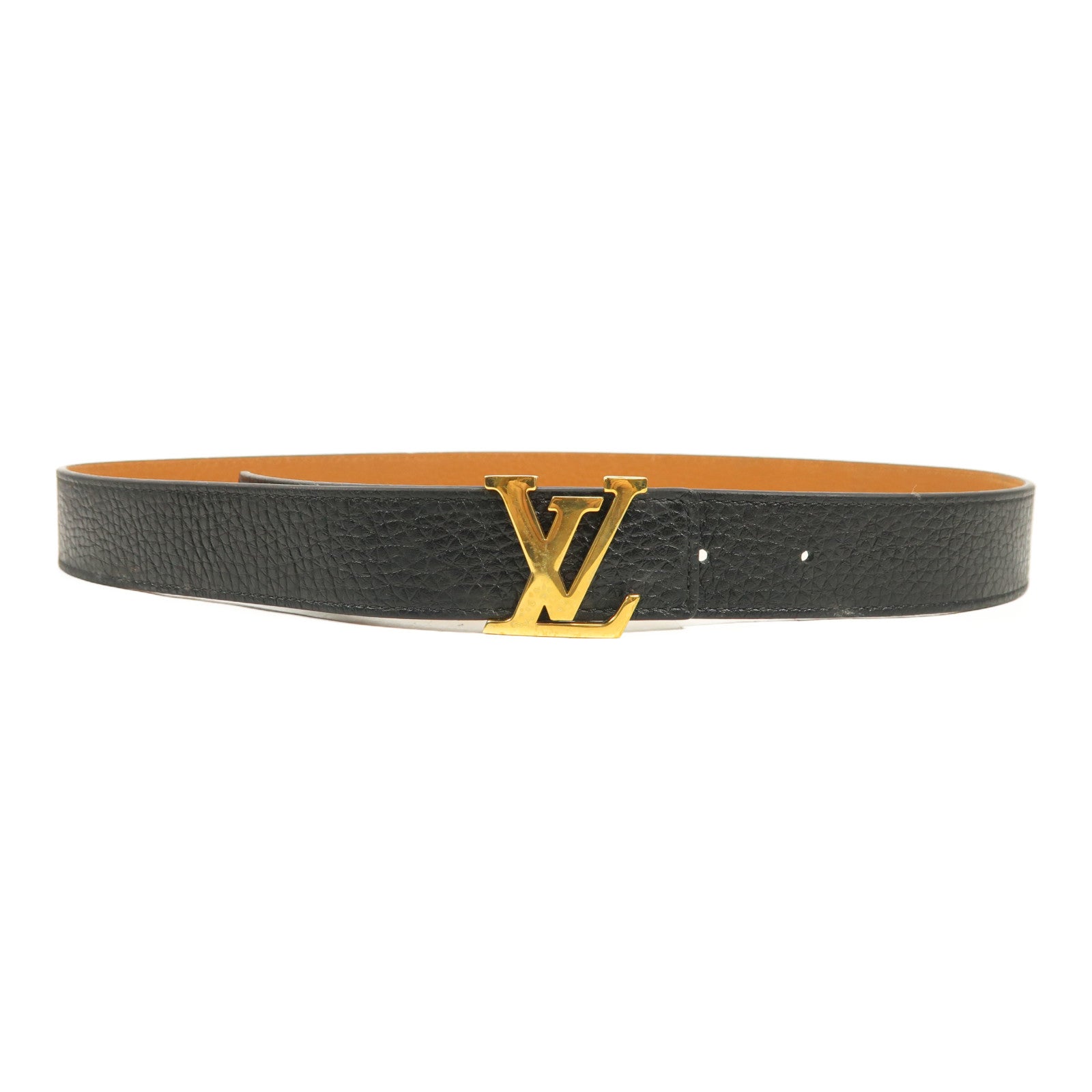 LOUIS VUITTON 牛皮皮革Belt金扣皮帶