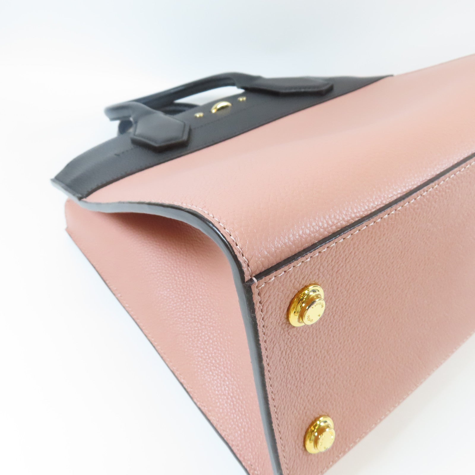 LOUIS VUITTON **【激減優惠】Taurillon City Steamer MM金扣手挽肩背兩用袋粉紅色/黑色