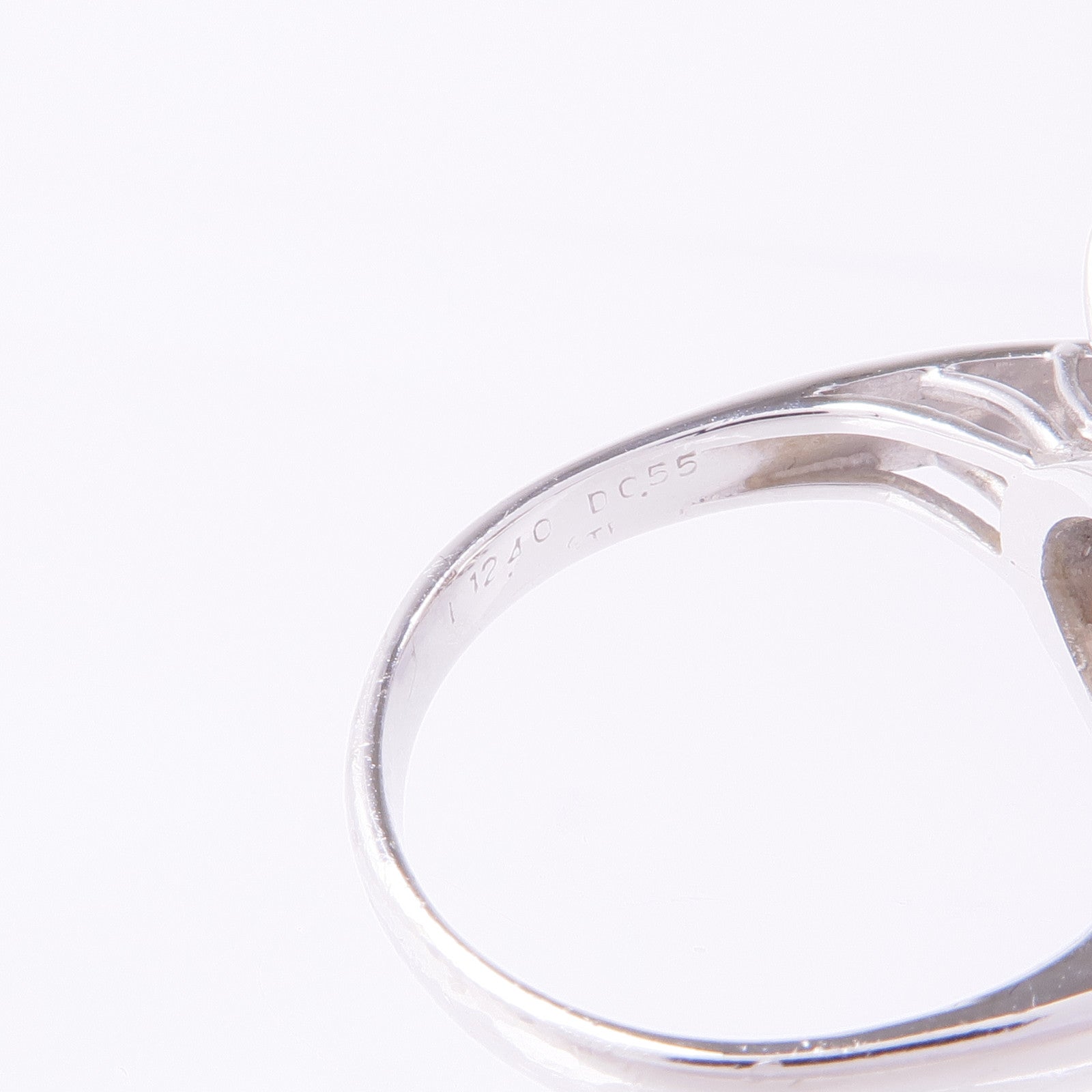JEWELRY 【激減優惠】18K白金Pearl Diamond Ring珍珠鑽石戒指US#6.5