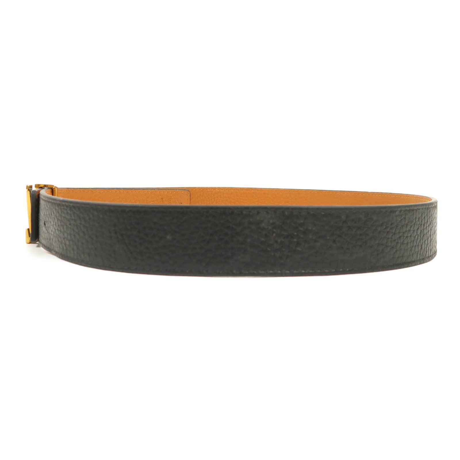 LOUIS VUITTON 牛皮皮革Belt金扣皮帶
