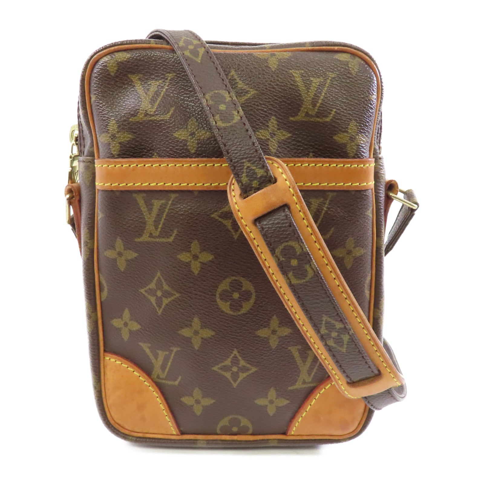 LOUIS VUITTON Monogram Danube金扣肩背袋啡色