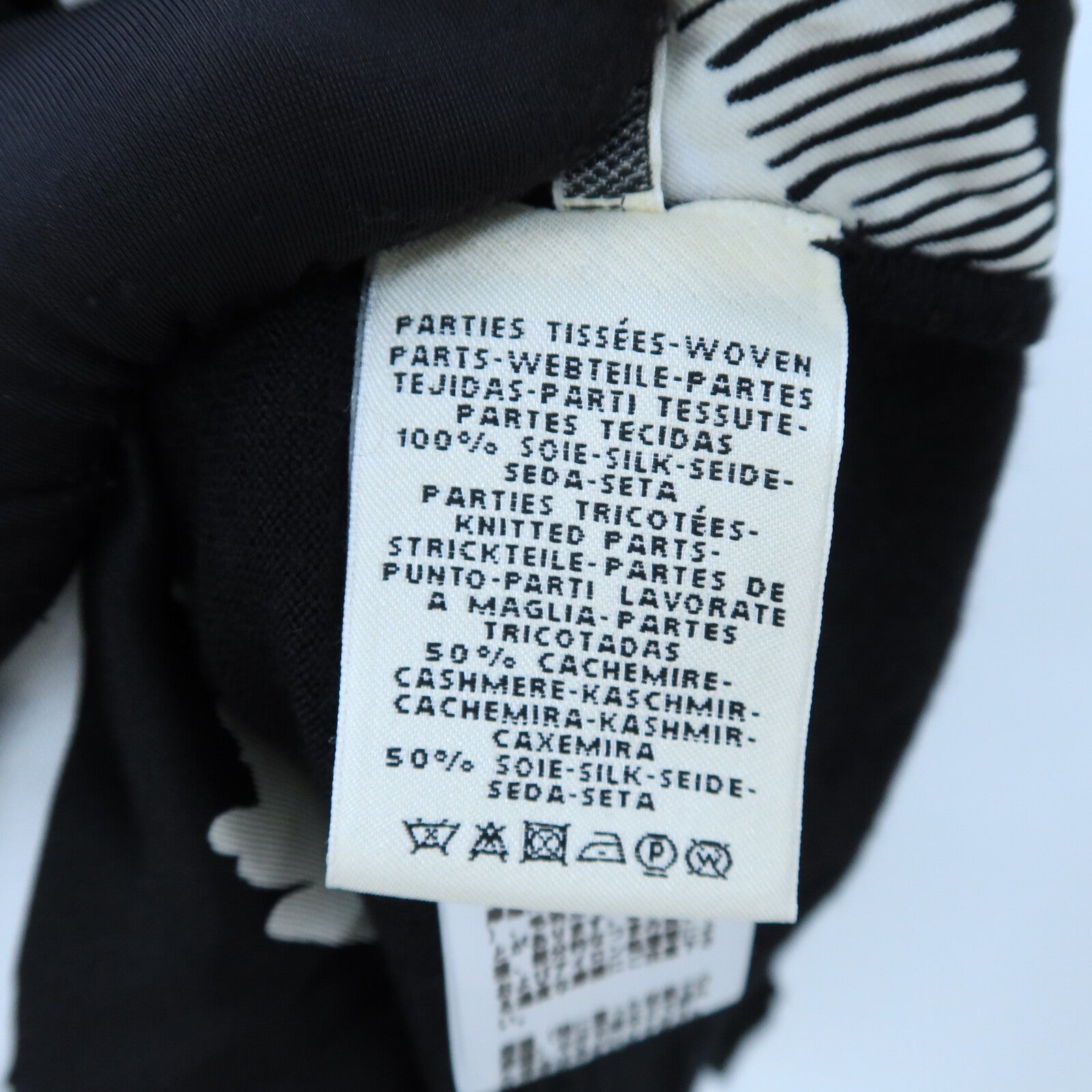 HERMES Silk/Cashmere Twillaine Short-Sleeve Knit針織