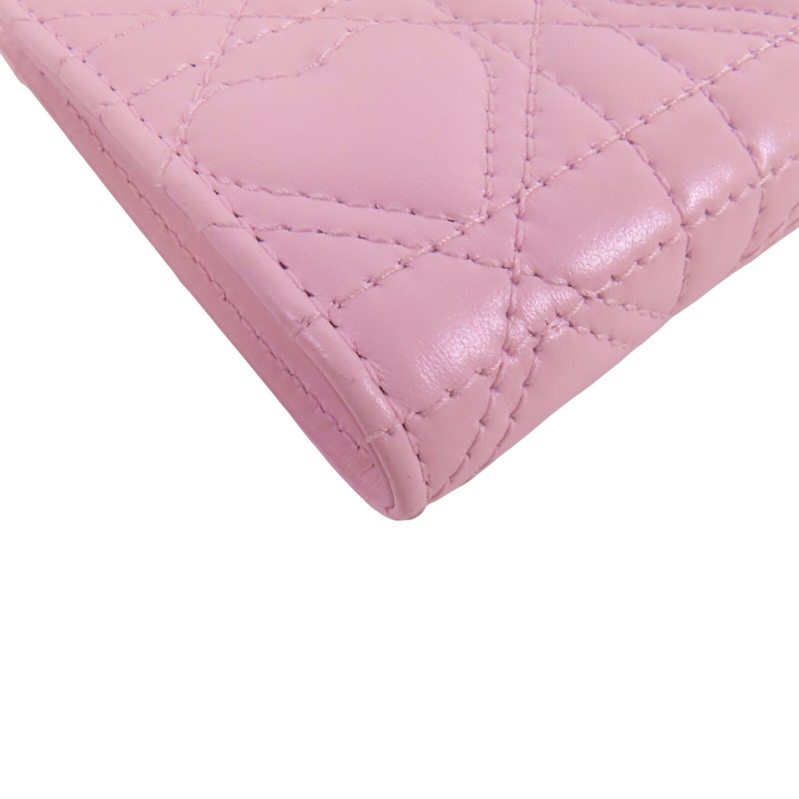 Dior 羊皮皮革Dioramour Dior Short Wallet金扣短錢包