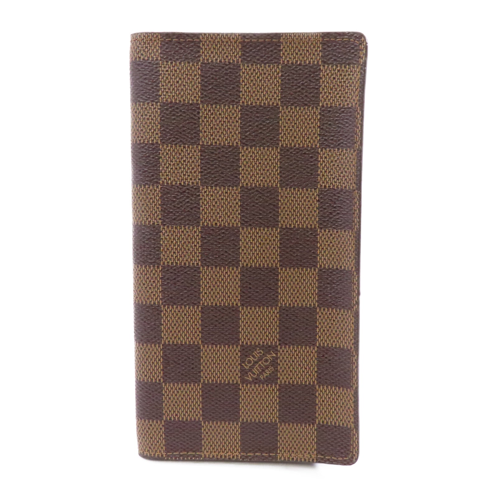 LOUIS VUITTON Damier Porte Cartes Credit長錢包啡色