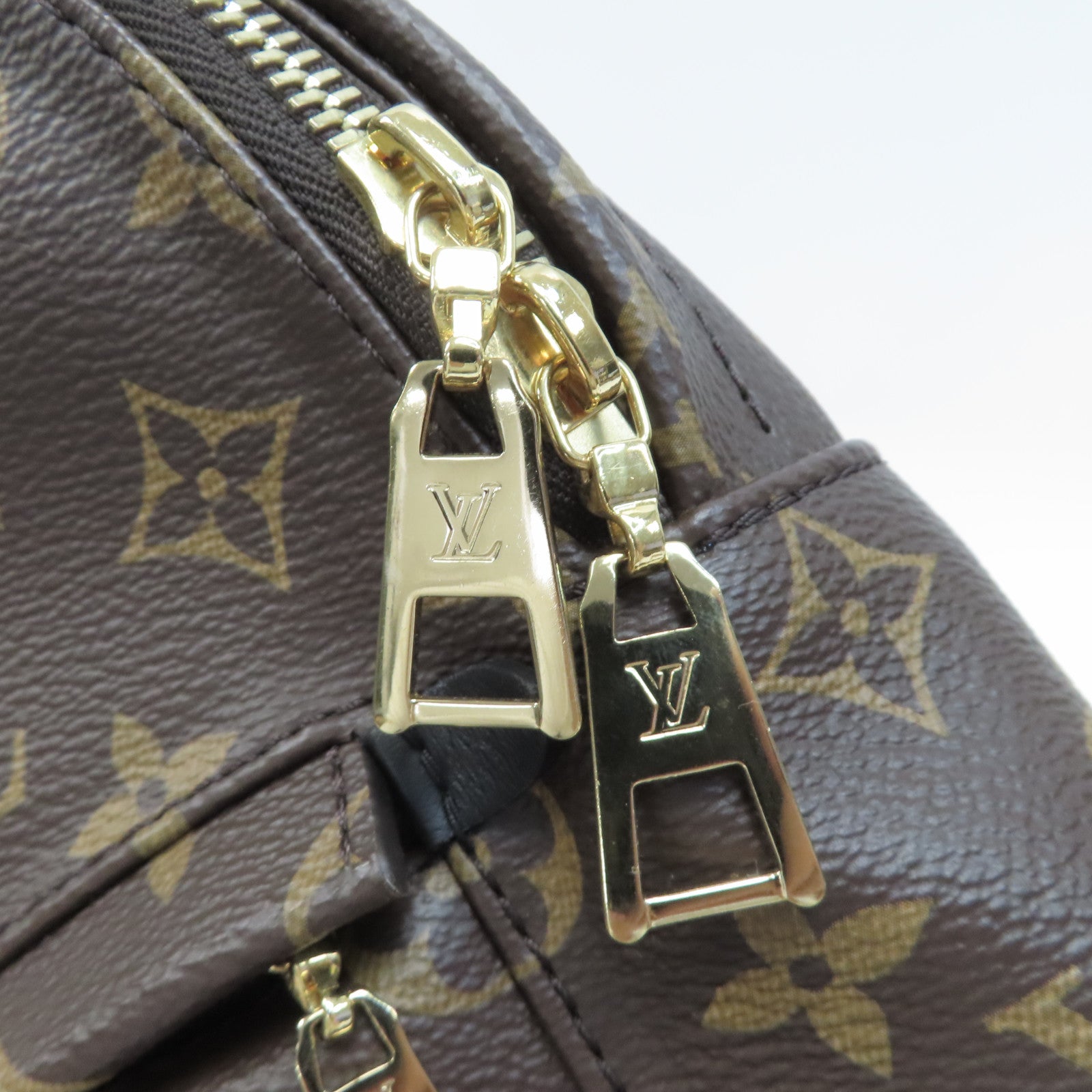LOUIS VUITTON Monogram Palm Springs PM金扣背包啡色