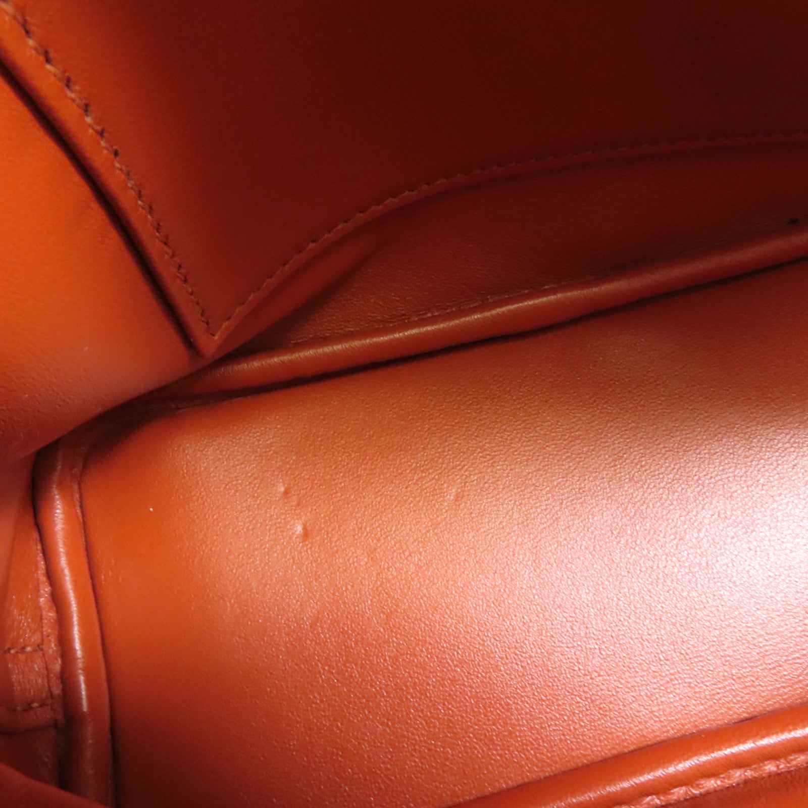 HERMES Chevre皮革Mini Bolide銀扣手挽肩背兩用袋Cuivre