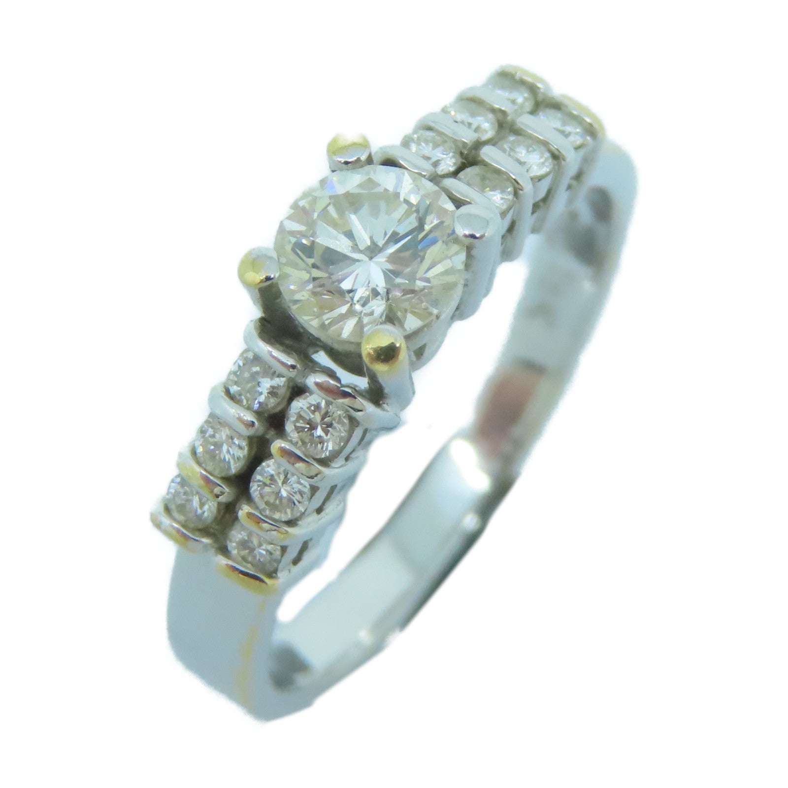 JEWELRY **【激減優惠】18K白金Diamond Ring鑽石戒指US#5.75