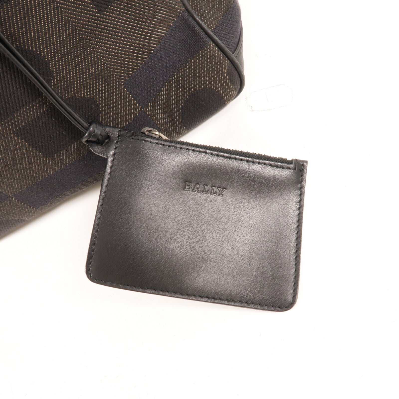 BALLY 牛皮皮革/帆布Shoulder Bag肩背袋