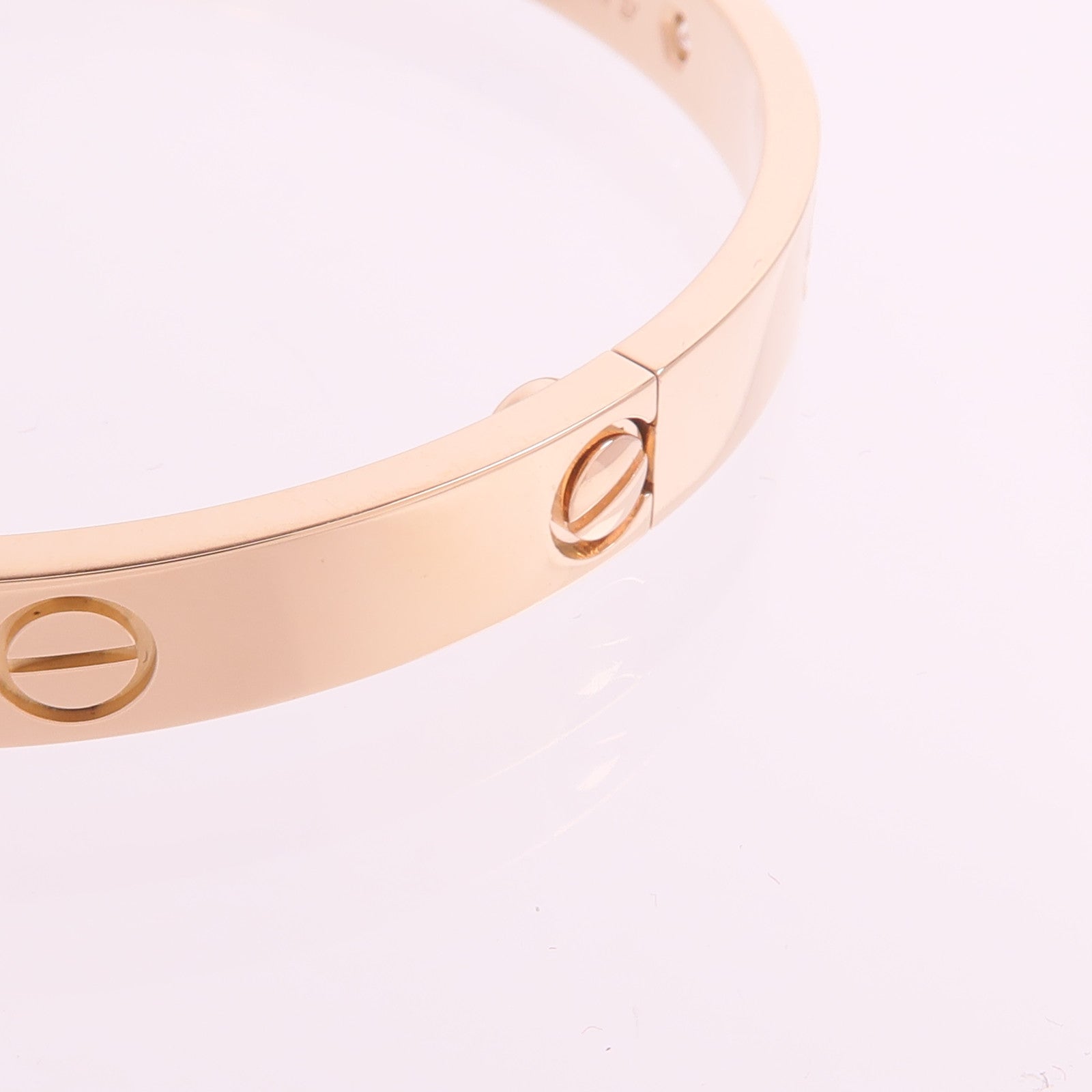 CARTIER 18K玫瑰金Love Bracelet 4 Diamonds鑽石手鐲