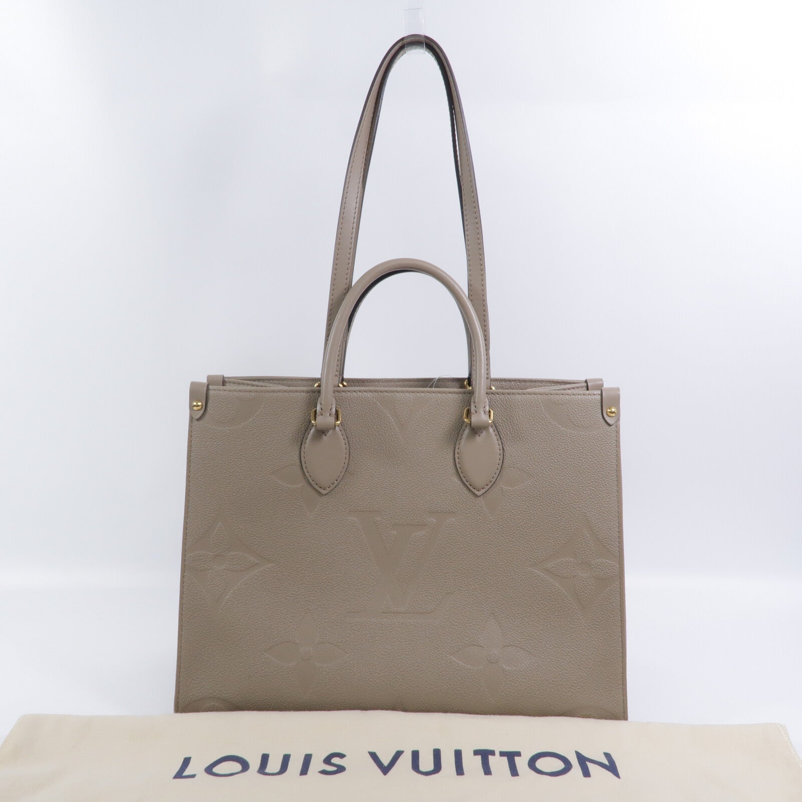 LOUIS VUITTON Monogram Empreinte On The Go MM手挽肩背兩用袋