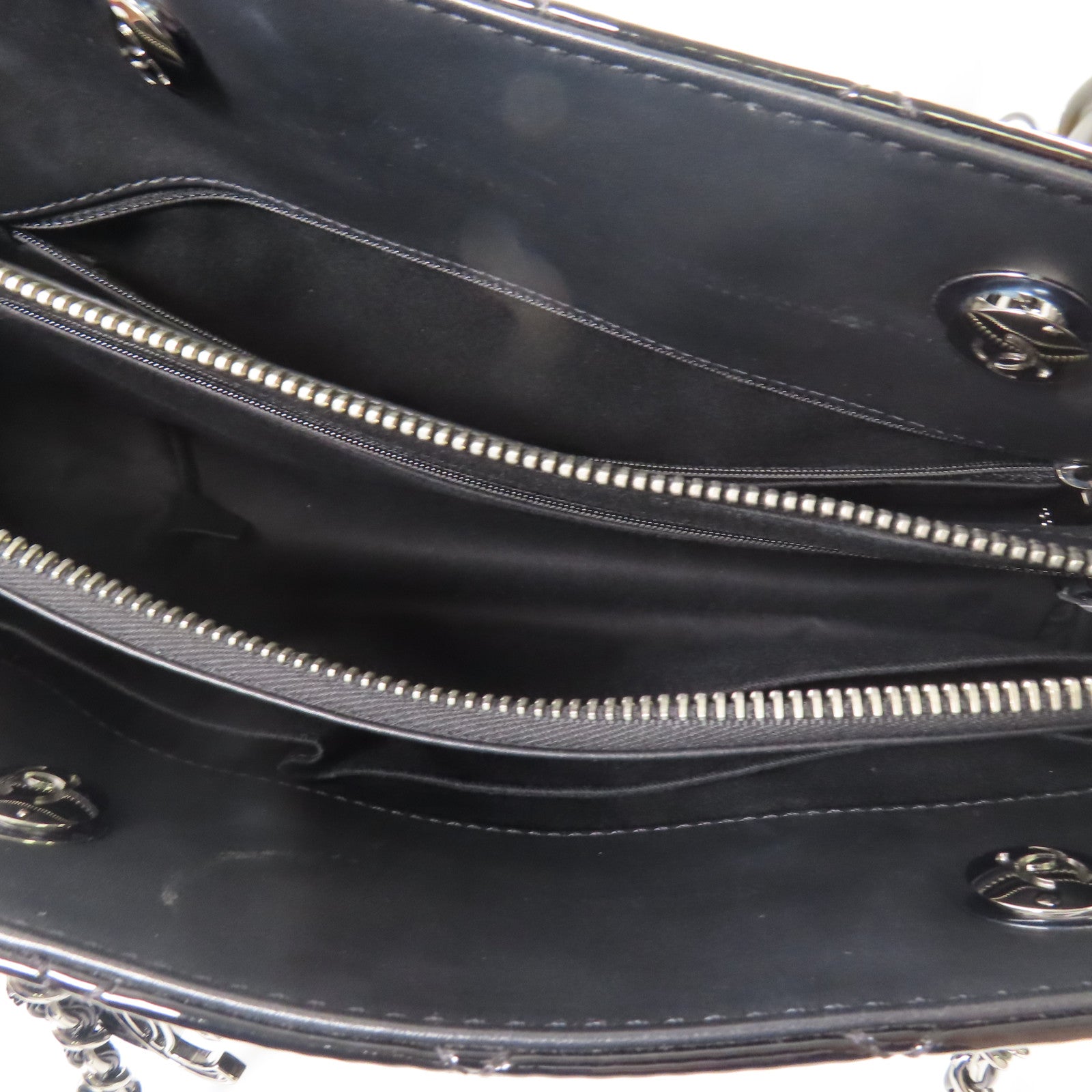 CHANEL 漆皮皮革Shoulder Tote銀扣肩背袋/手挽袋