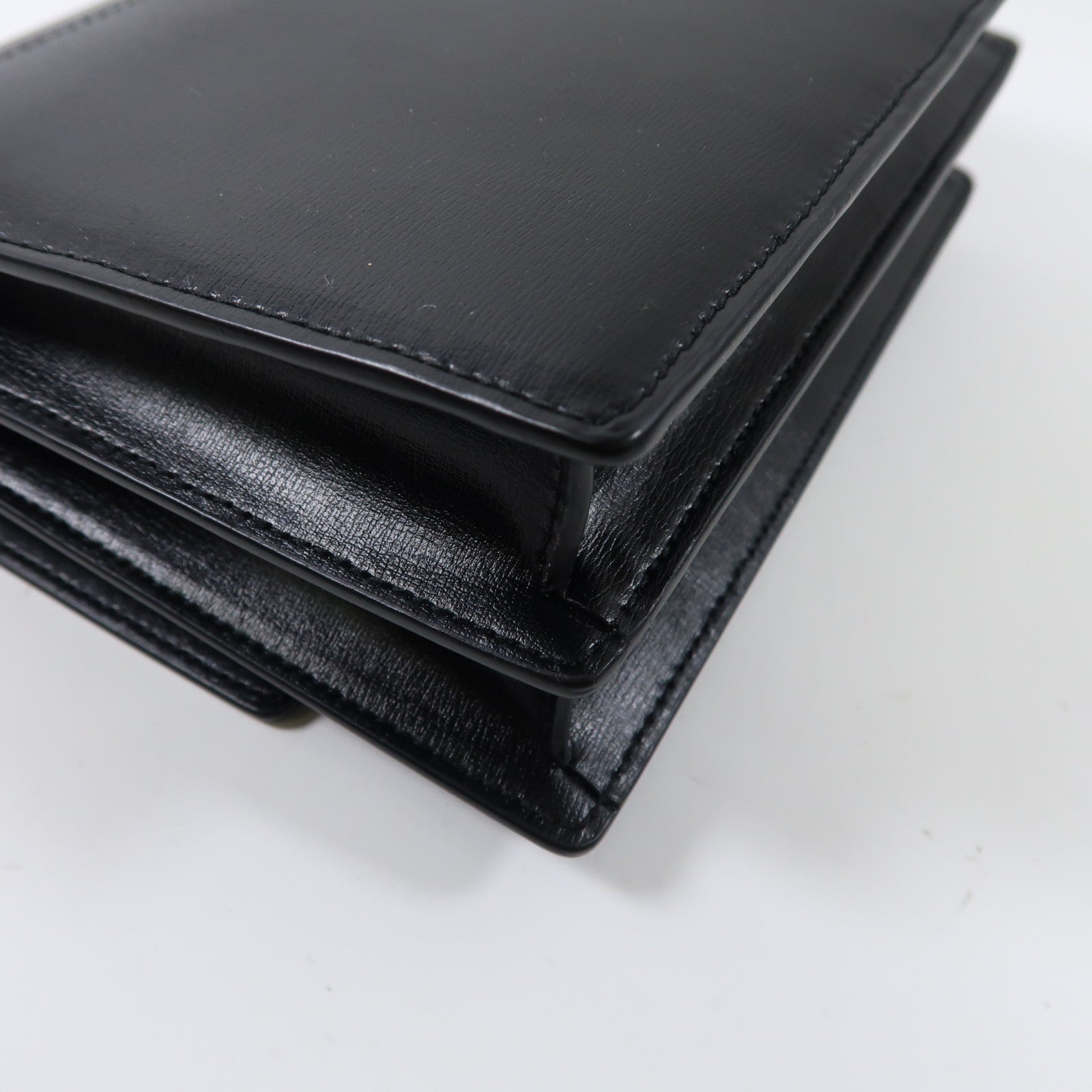 SAINT LAURENT【激減優惠】 牛皮皮革Sunset Medium銀扣鏈帶肩背袋
