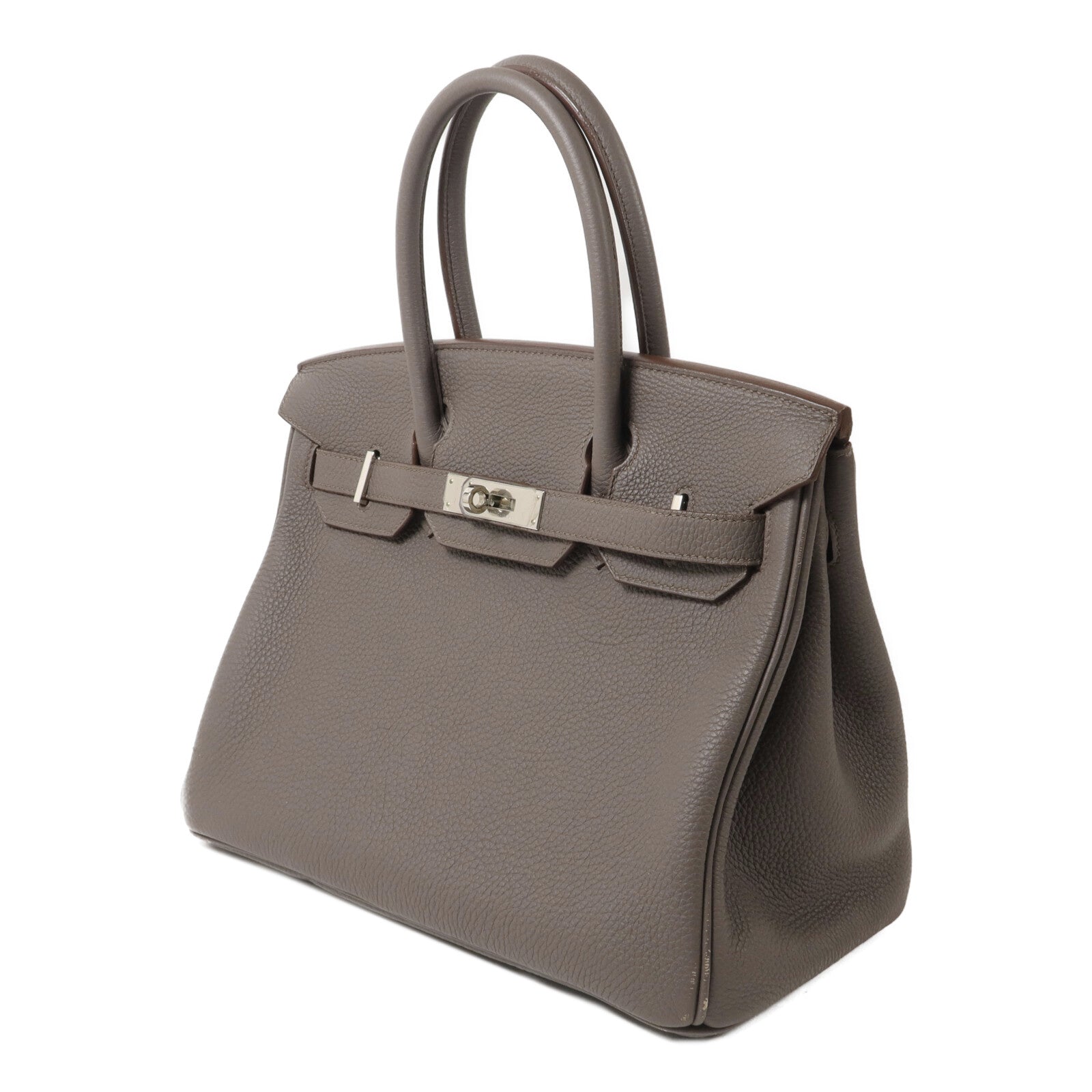 HERMES Togo皮革Birkin 30手挽袋Etain