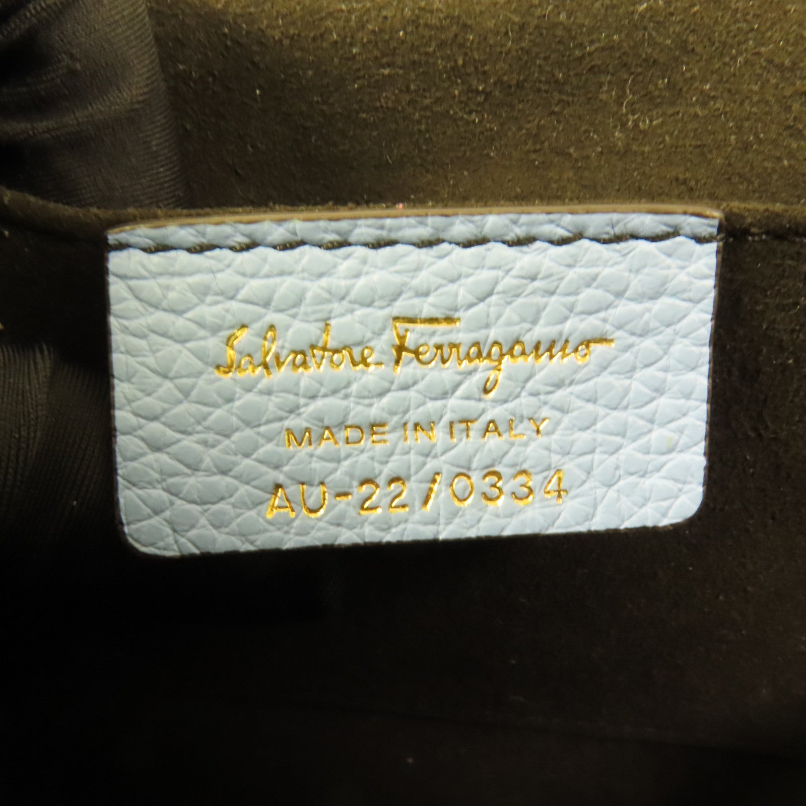 Salvatore Ferragamo 牛皮皮革Chain Shoulder肩背袋
