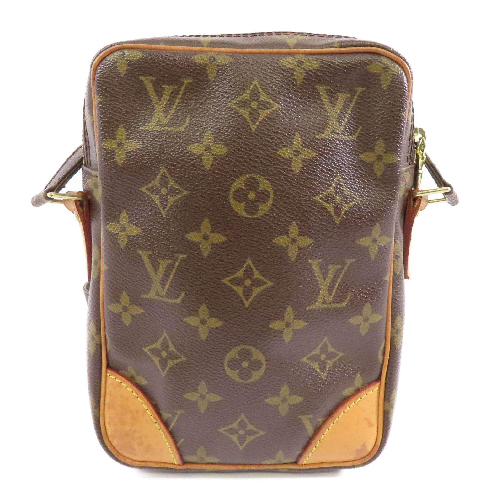 LOUIS VUITTON Monogram Danube金扣肩背袋啡色