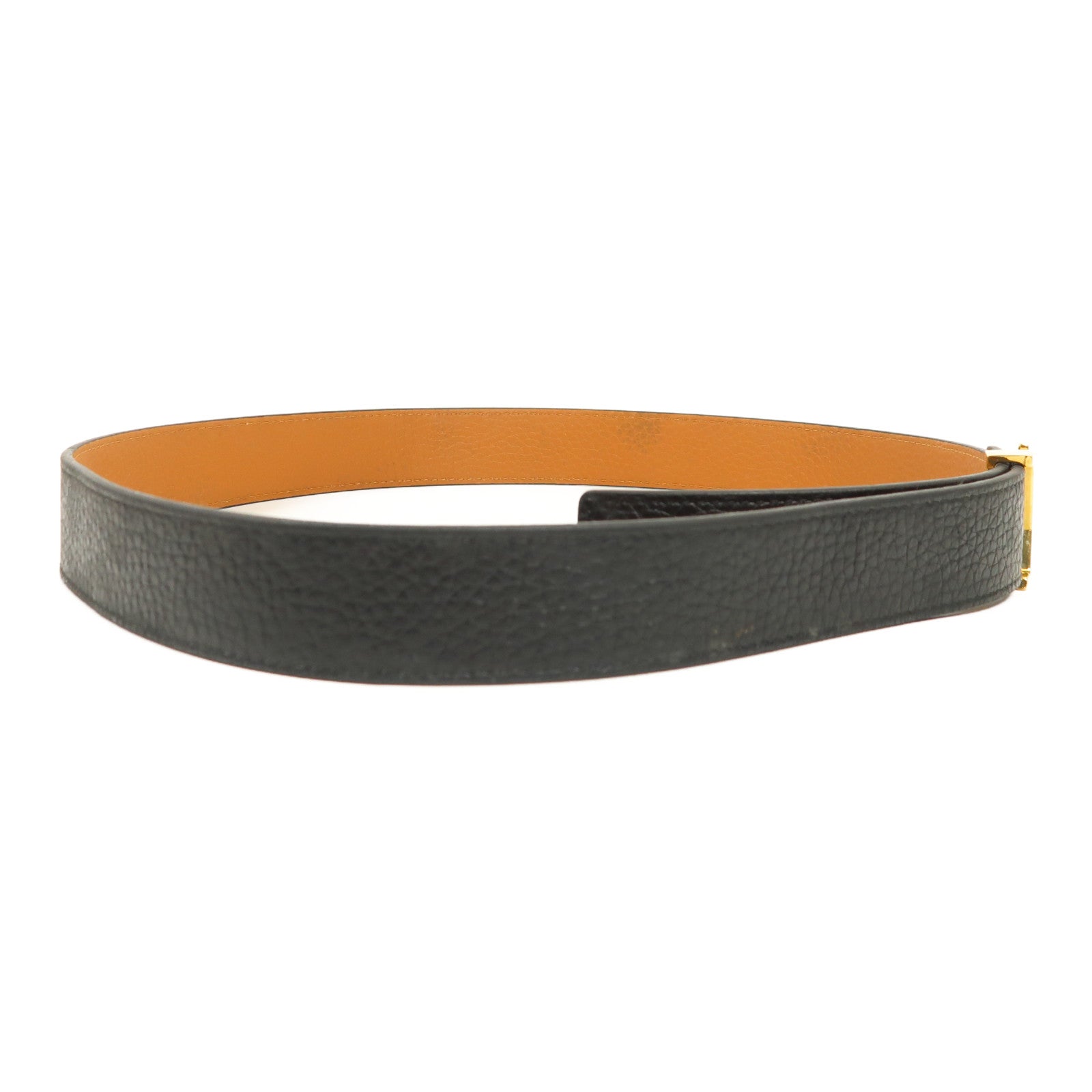 LOUIS VUITTON 牛皮皮革Belt金扣皮帶