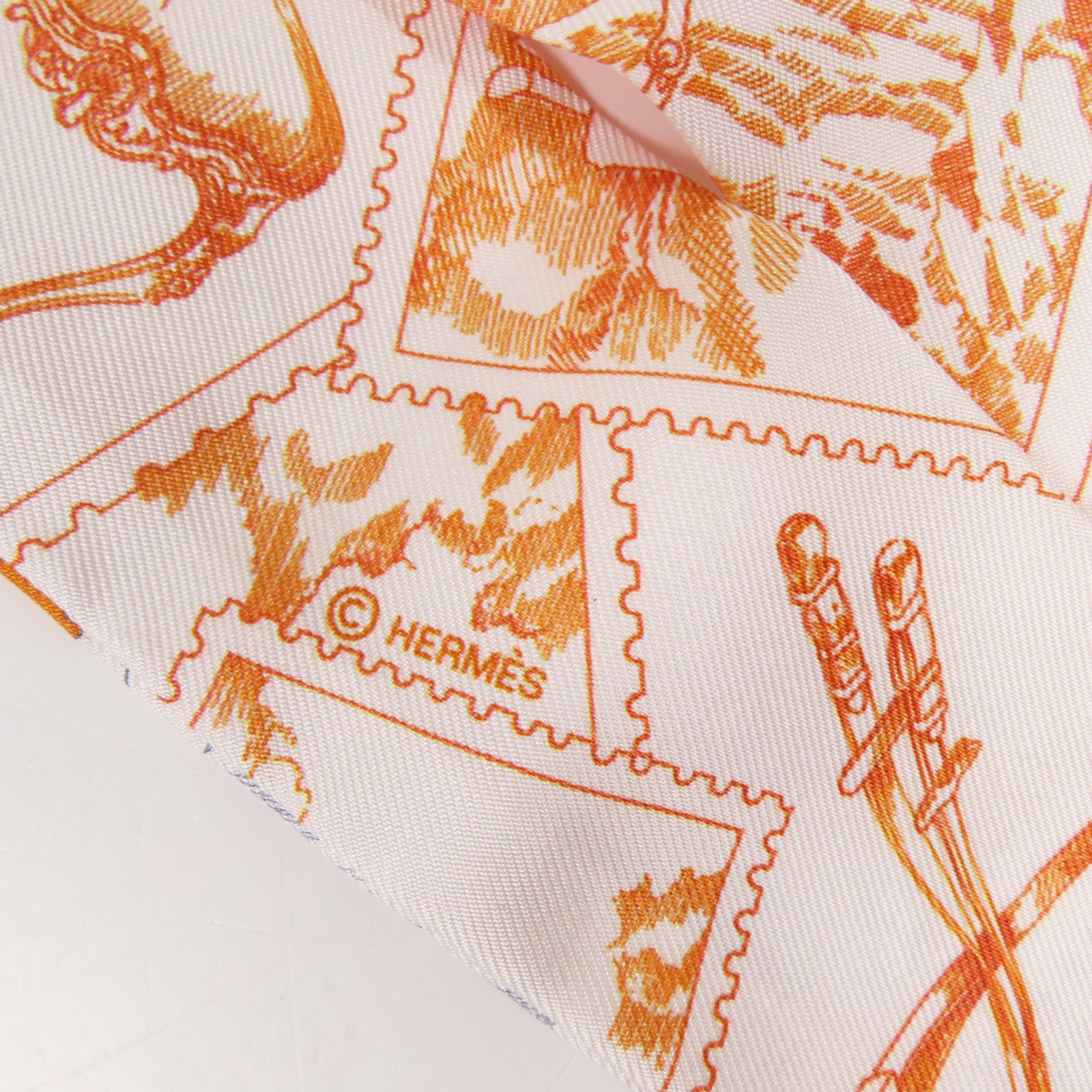 HERMES 絲質Twilly絲巾