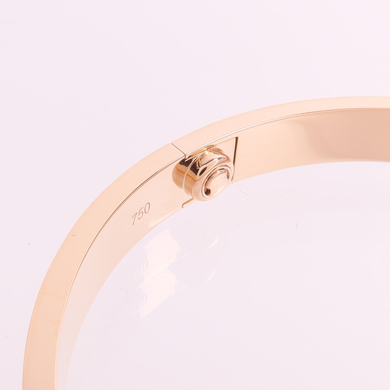 CARTIER 18K玫瑰金Love Bracelet 4 Diamonds鑽石手鐲