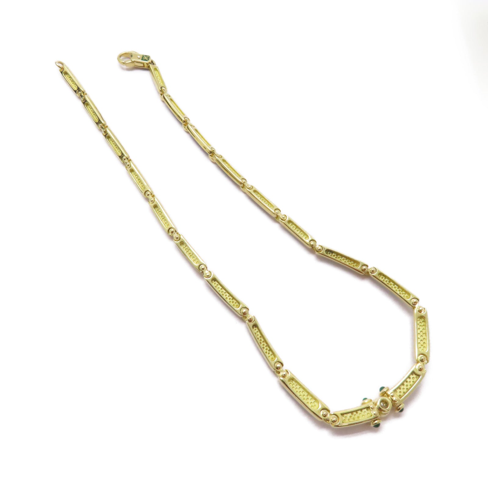 JEWELRY 18K黃金Korloff Necklace項鍊綠色
