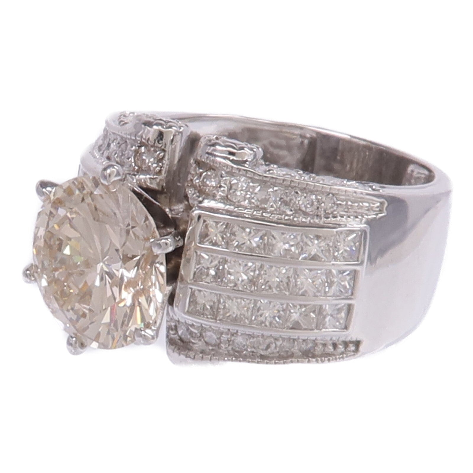 JEWELRY 14K白金Diamond Ring鑽石戒指US#7