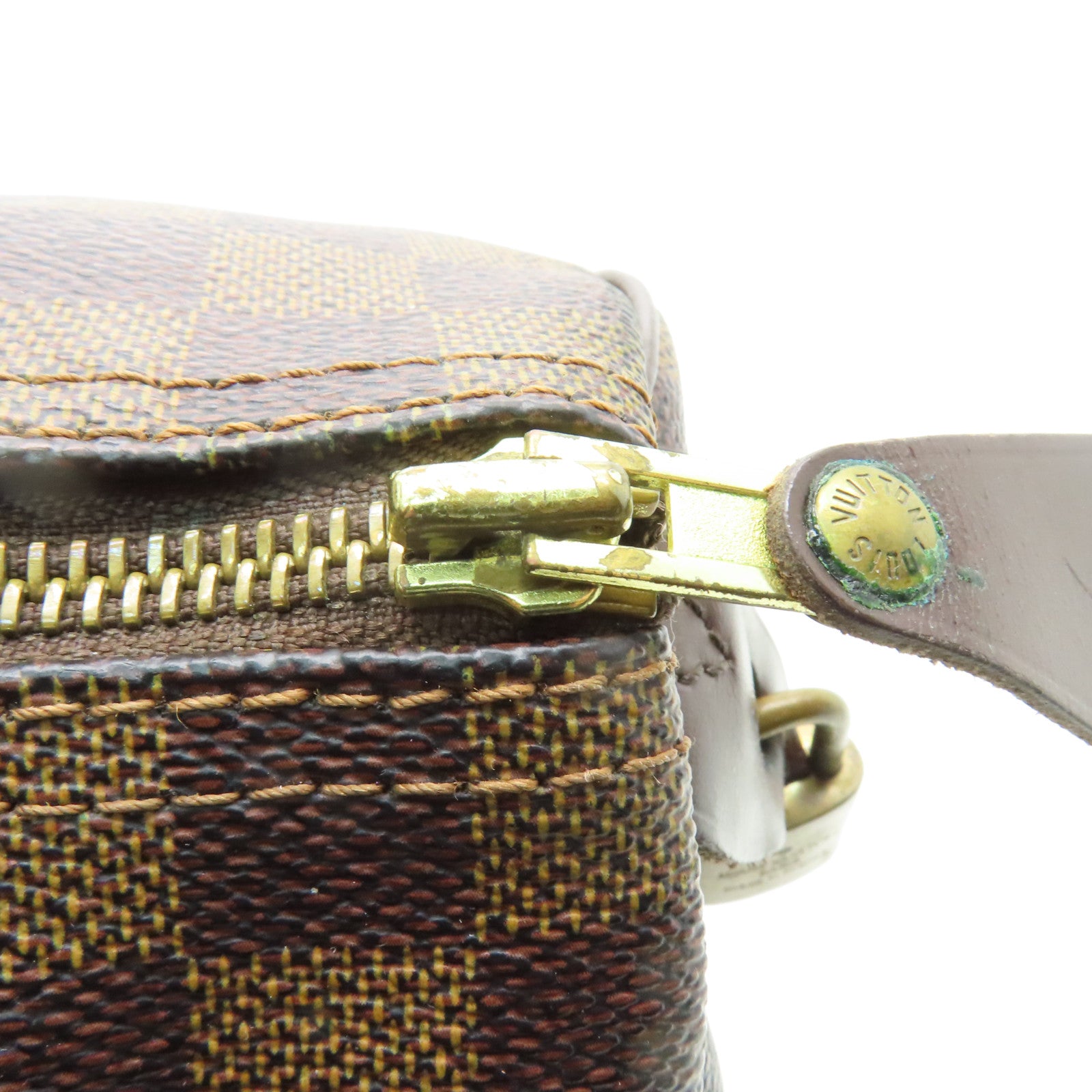 LOUIS VUITTON 【激減優惠】Damier Speedy 25金扣手挽袋啡色