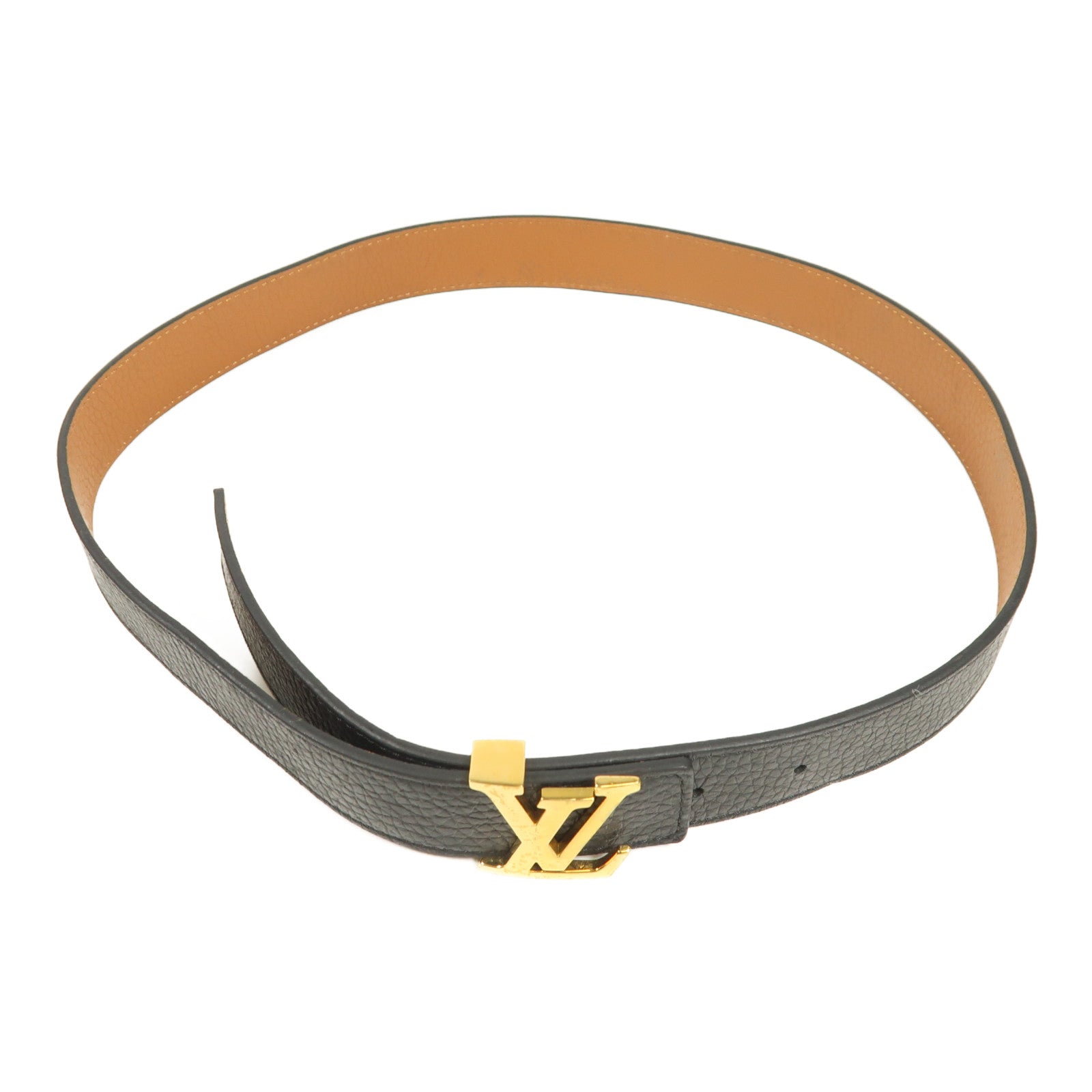 LOUIS VUITTON 牛皮皮革Belt金扣皮帶