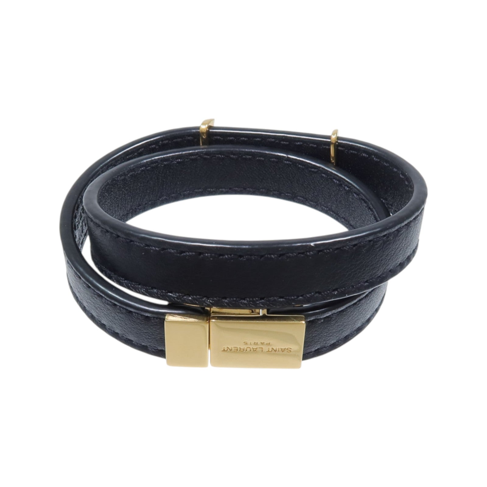 SAINT LAURENT 金屬/牛皮皮革Bracelet手鏈