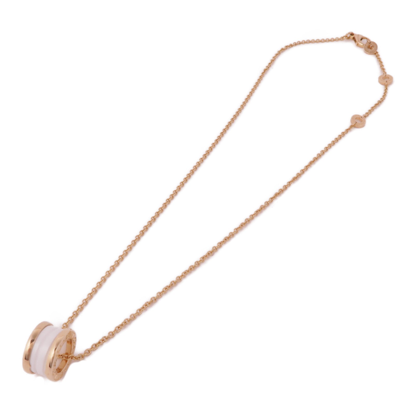 BVLGARI 【激減優惠】18K玫瑰金/陶瓷B-zero1 Necklace項鍊