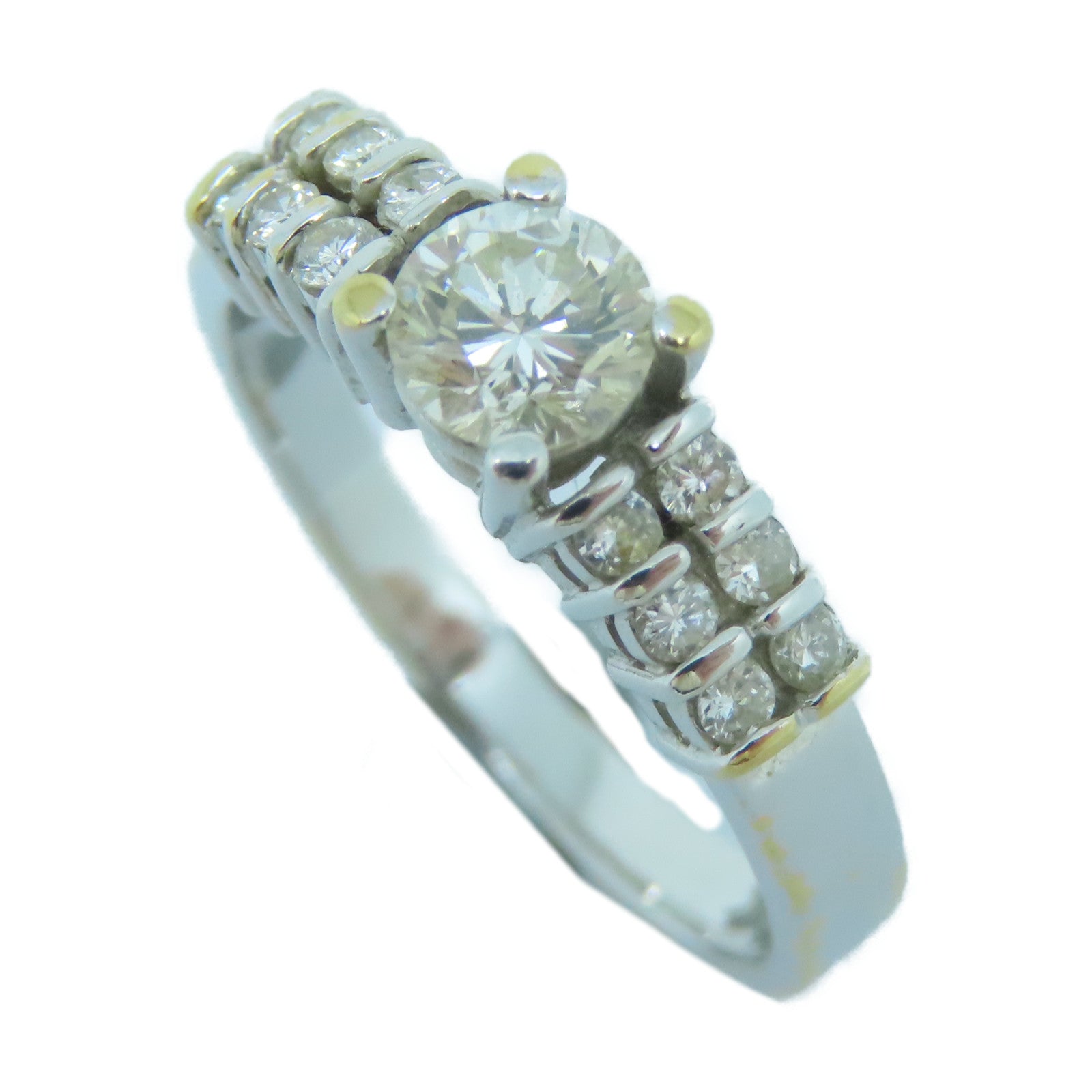JEWELRY **【激減優惠】18K白金Diamond Ring鑽石戒指US#5.75