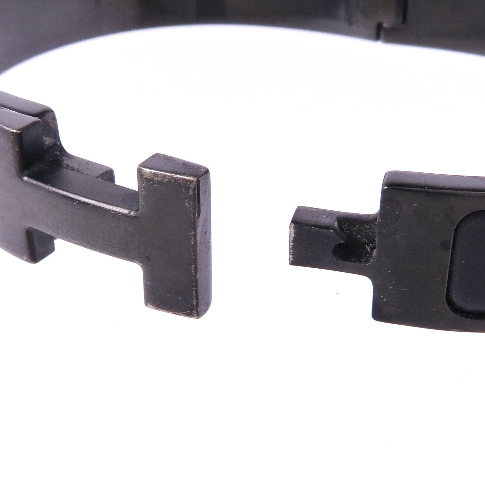 HERMES 金屬/琺瑯Clic HH So Black手鐲