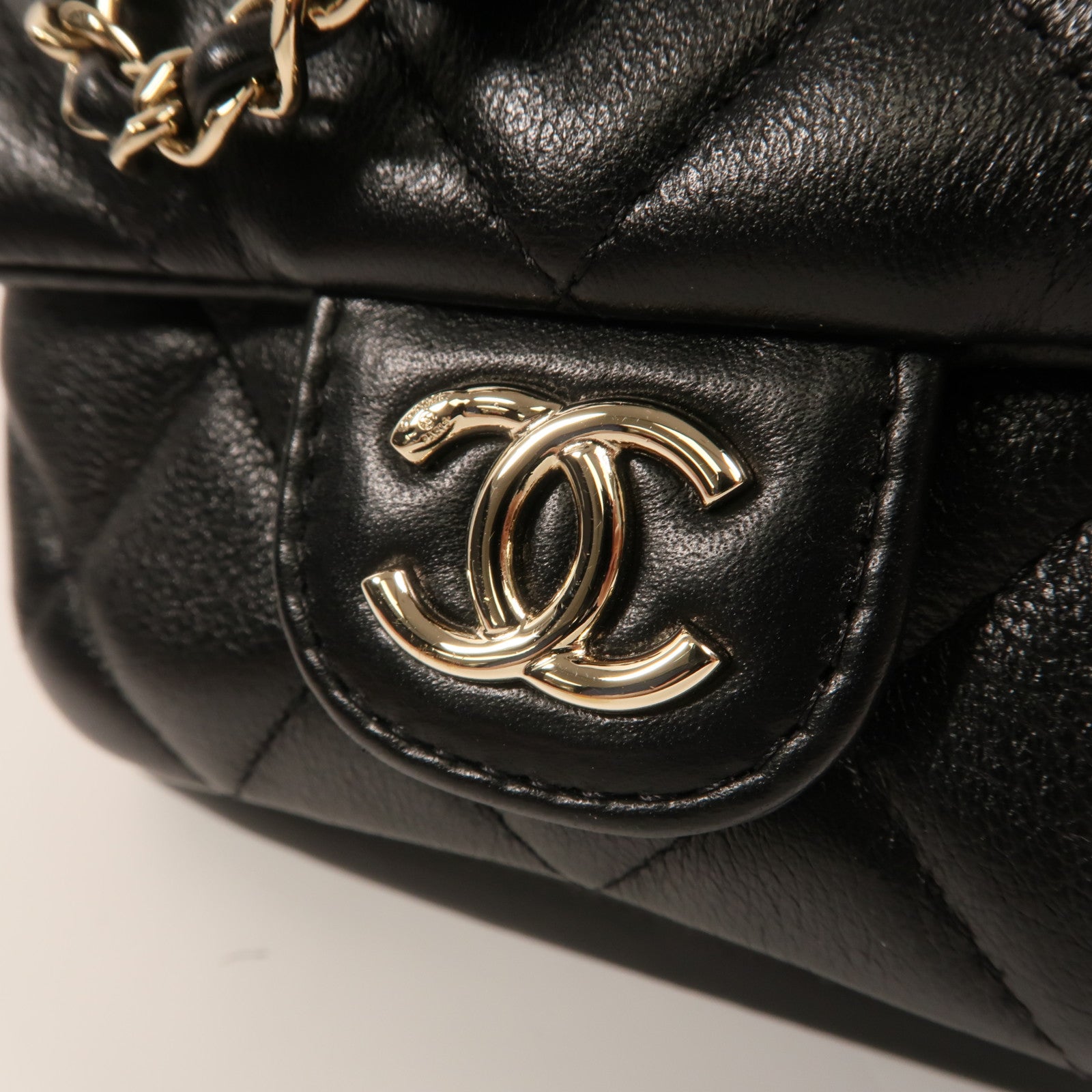 CHANEL 牛皮皮革Duma Backpack金扣背包