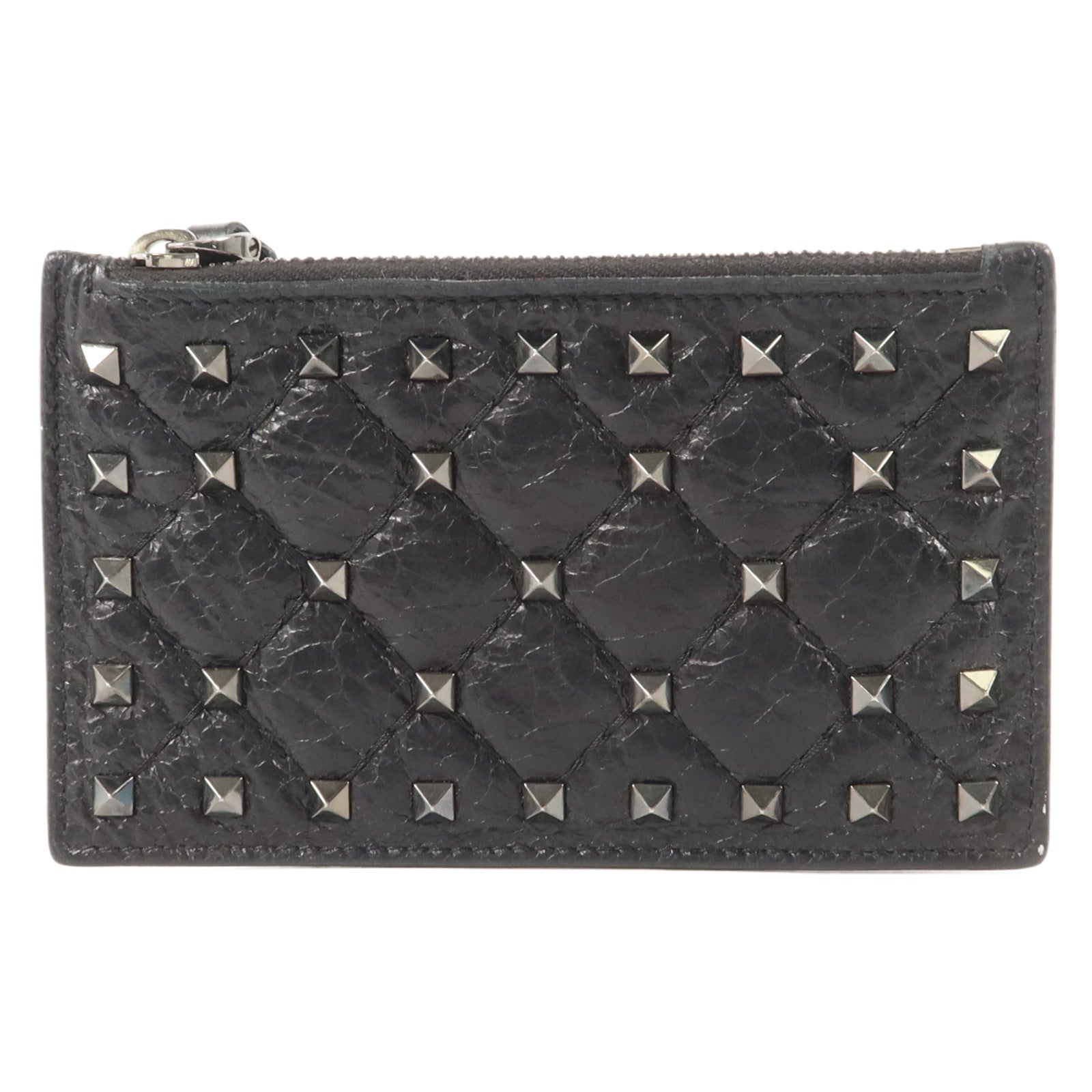Valentino 牛皮皮革Rockstud Spike Card Case卡片套