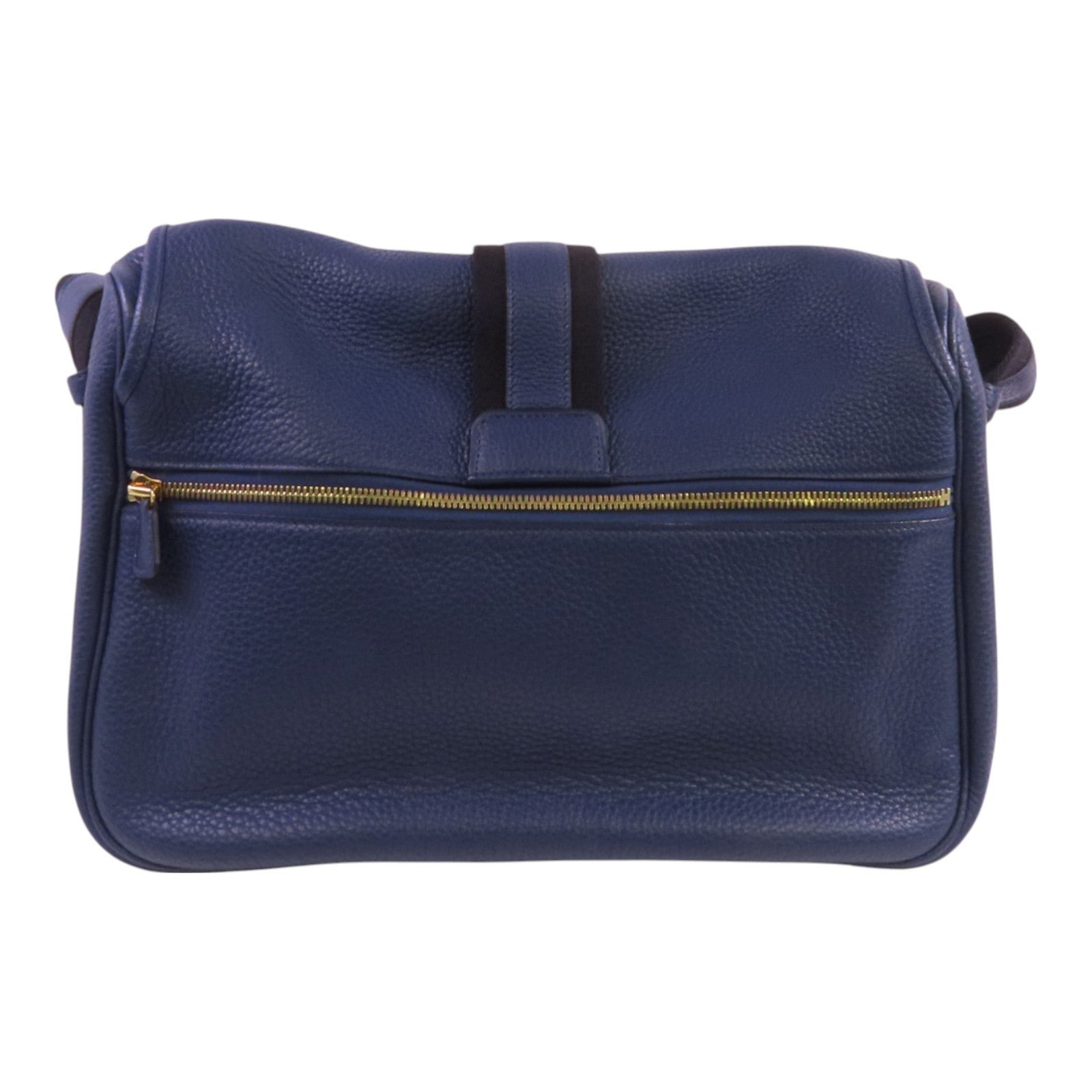 HERMES Clemence皮革Bourlingue Bag金扣肩背袋