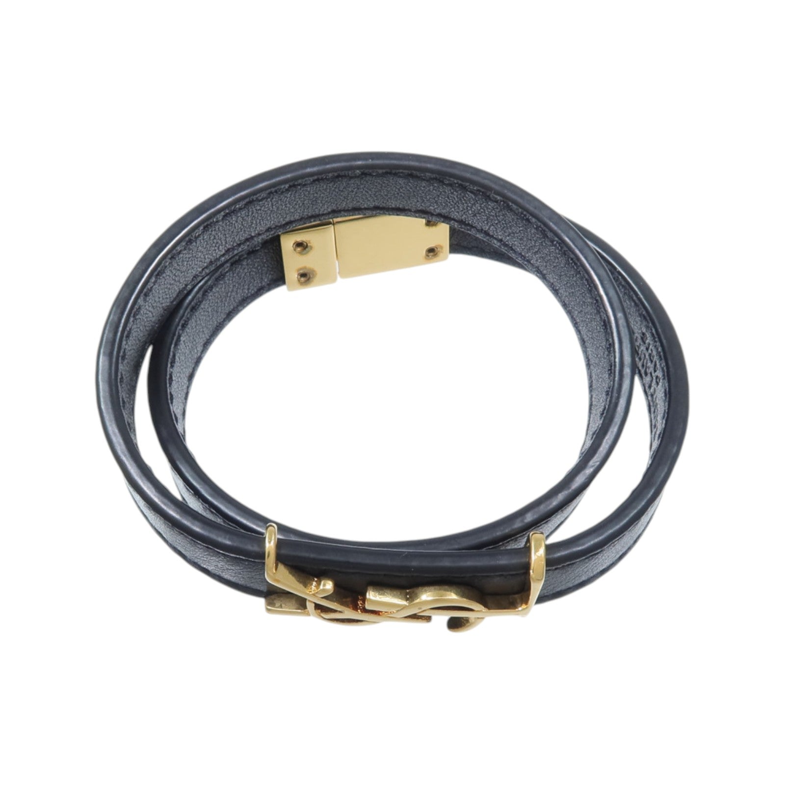 SAINT LAURENT 金屬/牛皮皮革Bracelet手鏈