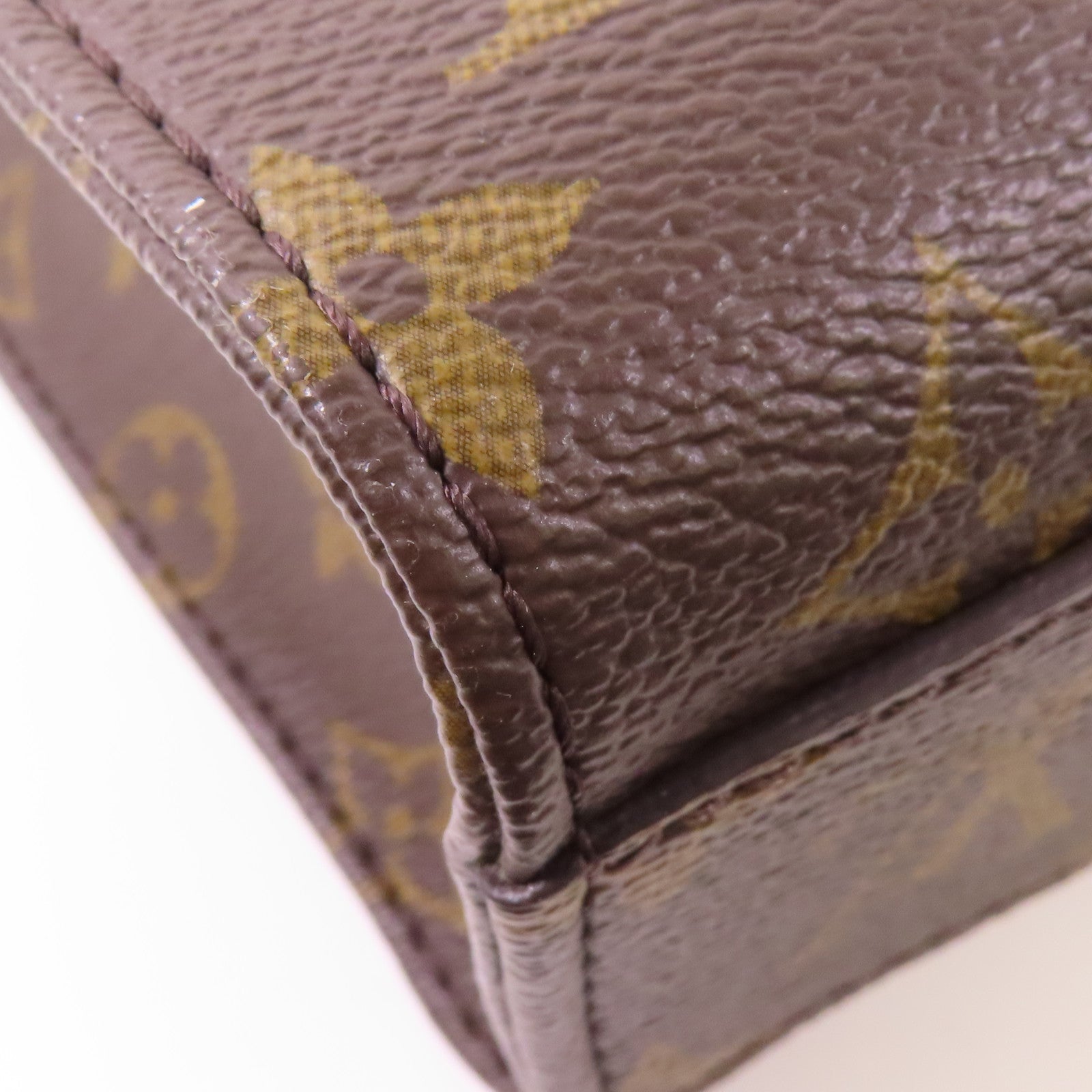 LOUIS VUITTON LV GHW Sac Plat BB 2 Way Shoulder Handbag M45847 Monogram Brown