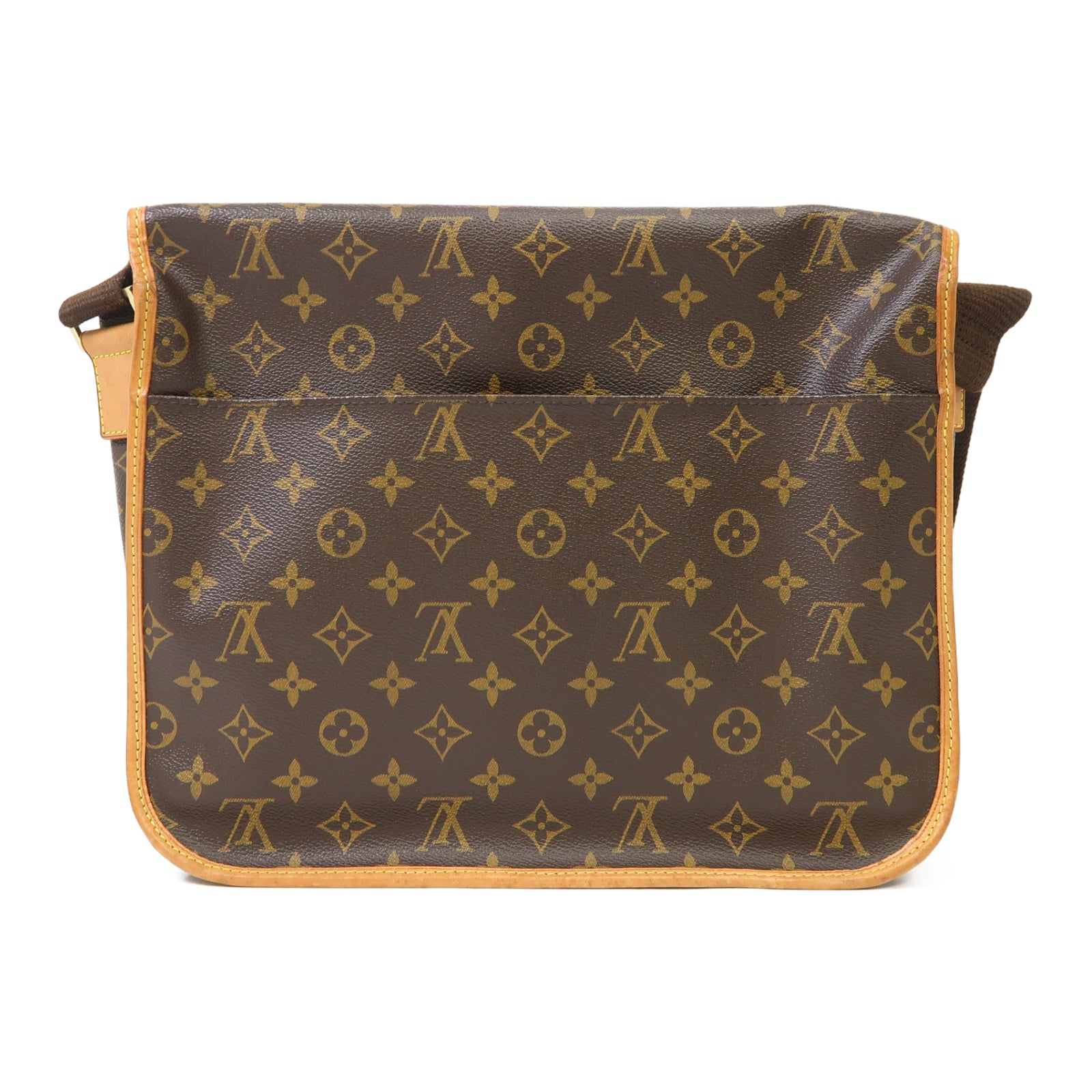 LOUIS VUITTON Monogram Bosphore GM金扣肩背袋啡色