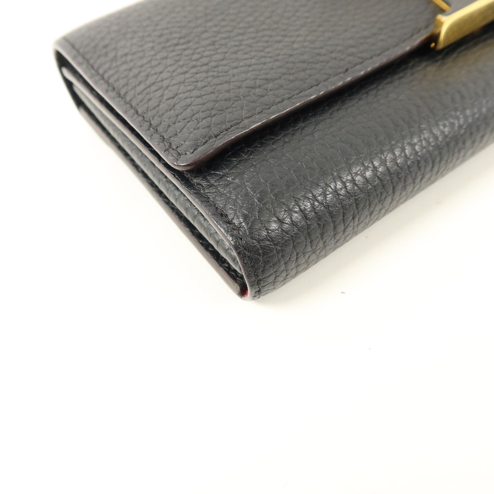 LOUIS VUITTON Taurillon Capucines Wallet長錢包