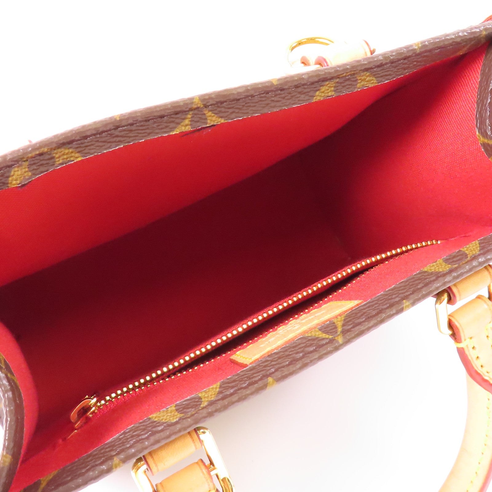 LOUIS VUITTON LV GHW Sac Plat BB 2 Way Shoulder Handbag M45847 Monogram Brown