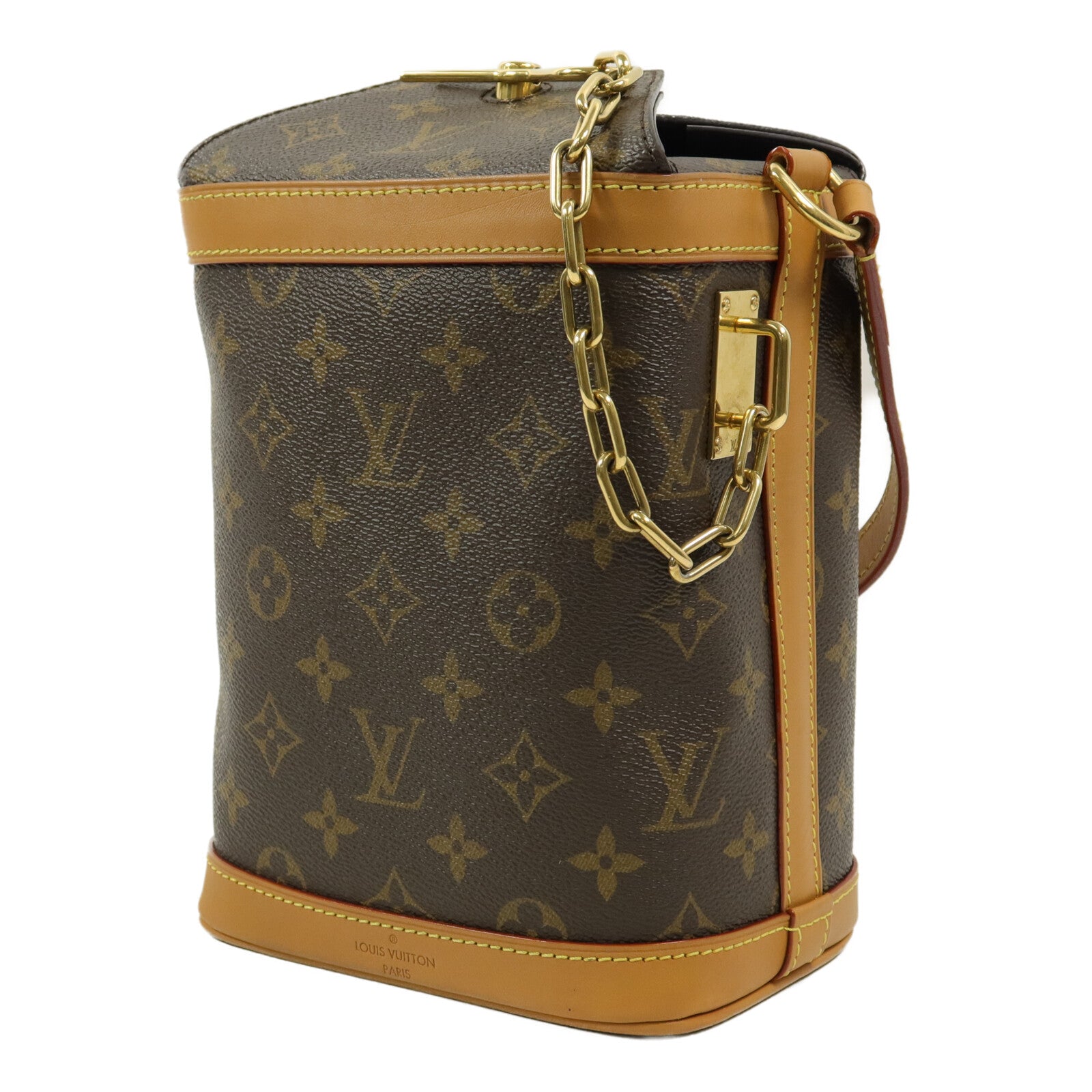 LOUIS VUITTON Monogram Milk Box鏈帶肩背袋
